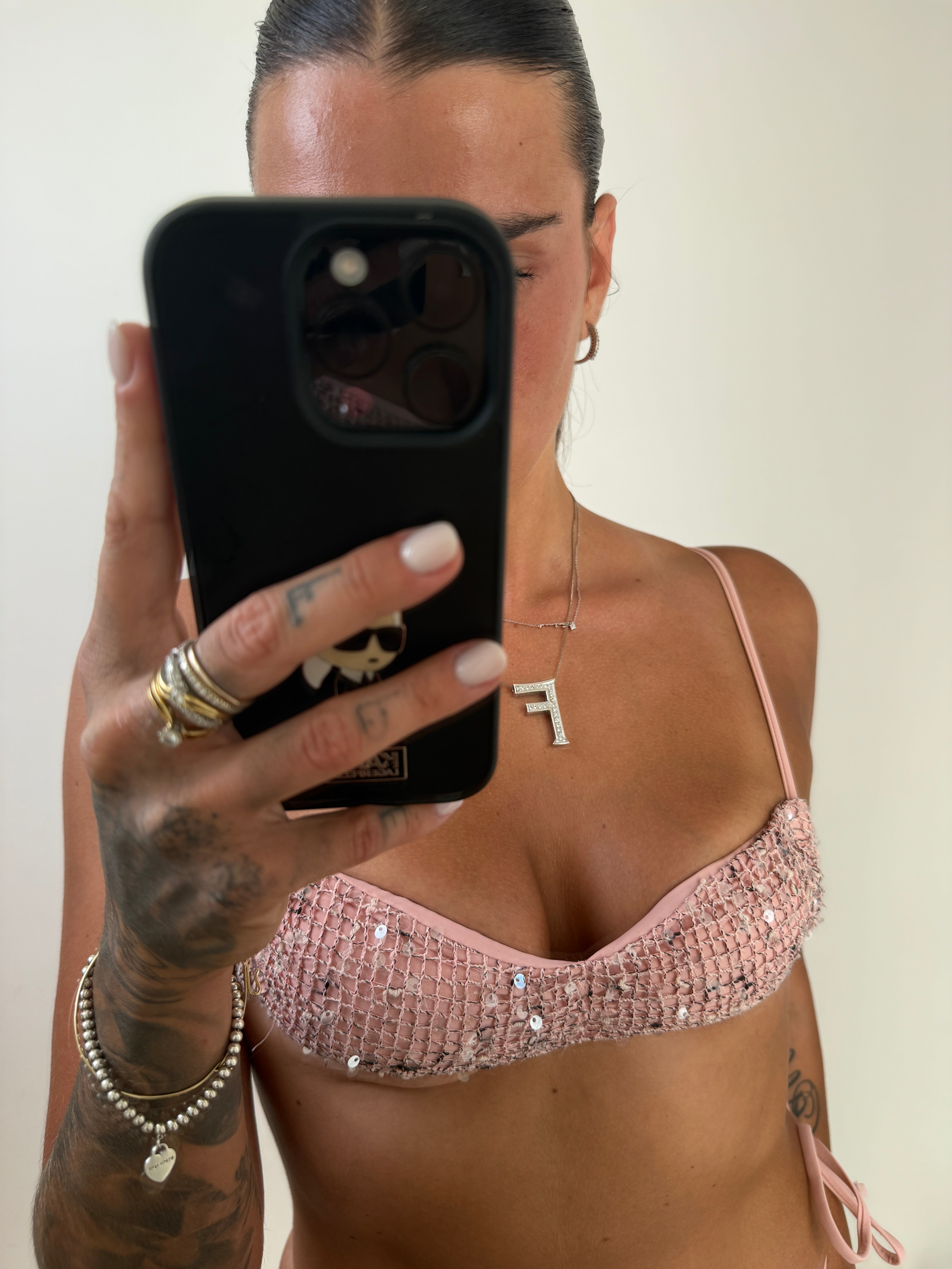 Coordinato bikini rosa