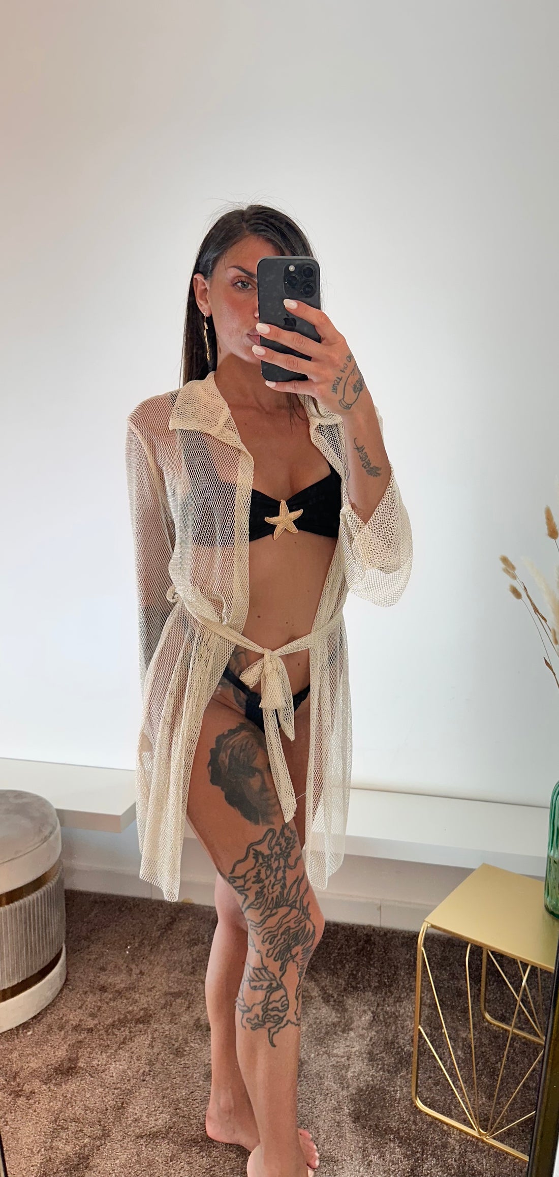 Copricostume beige