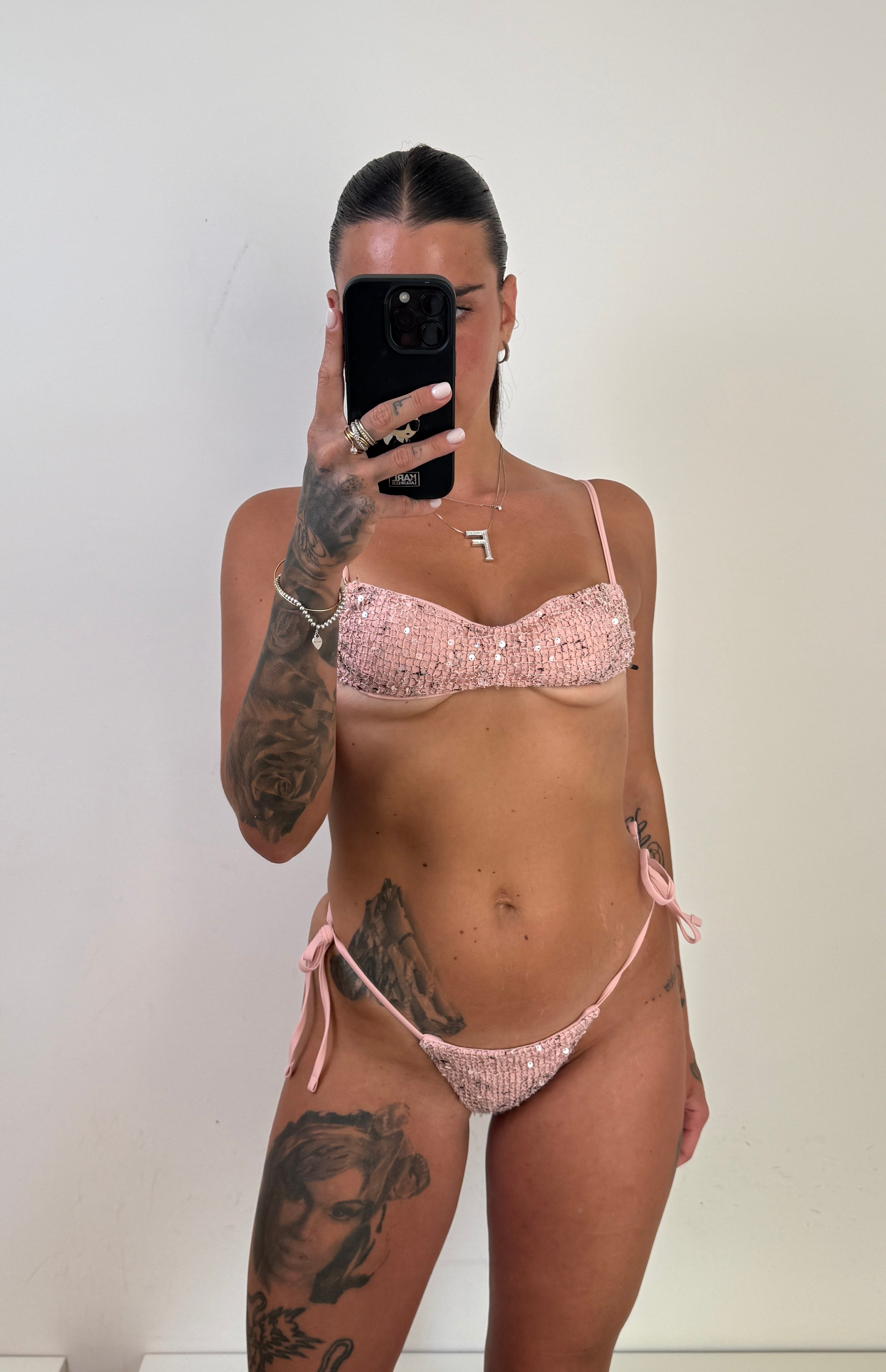 Coordinato bikini rosa