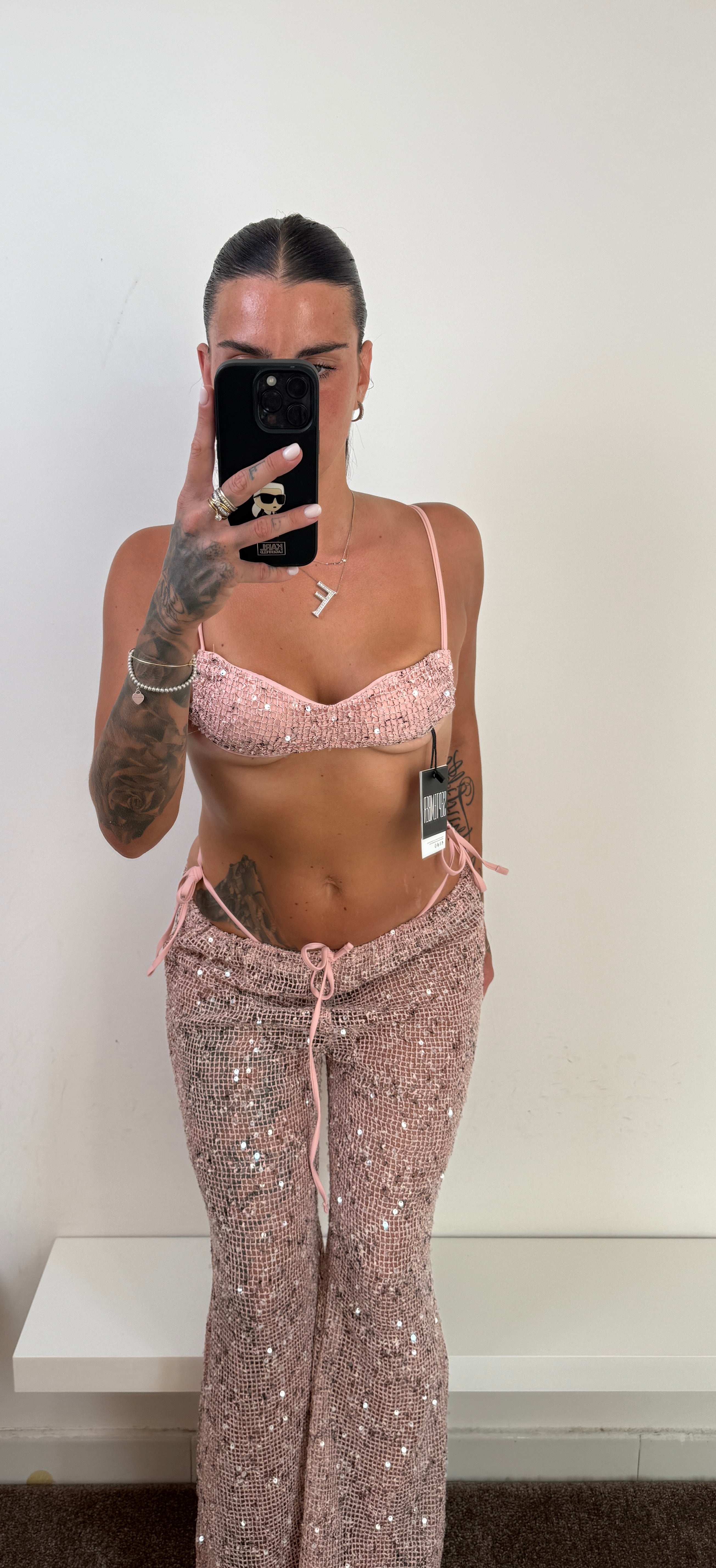 Coordinato bikini rosa