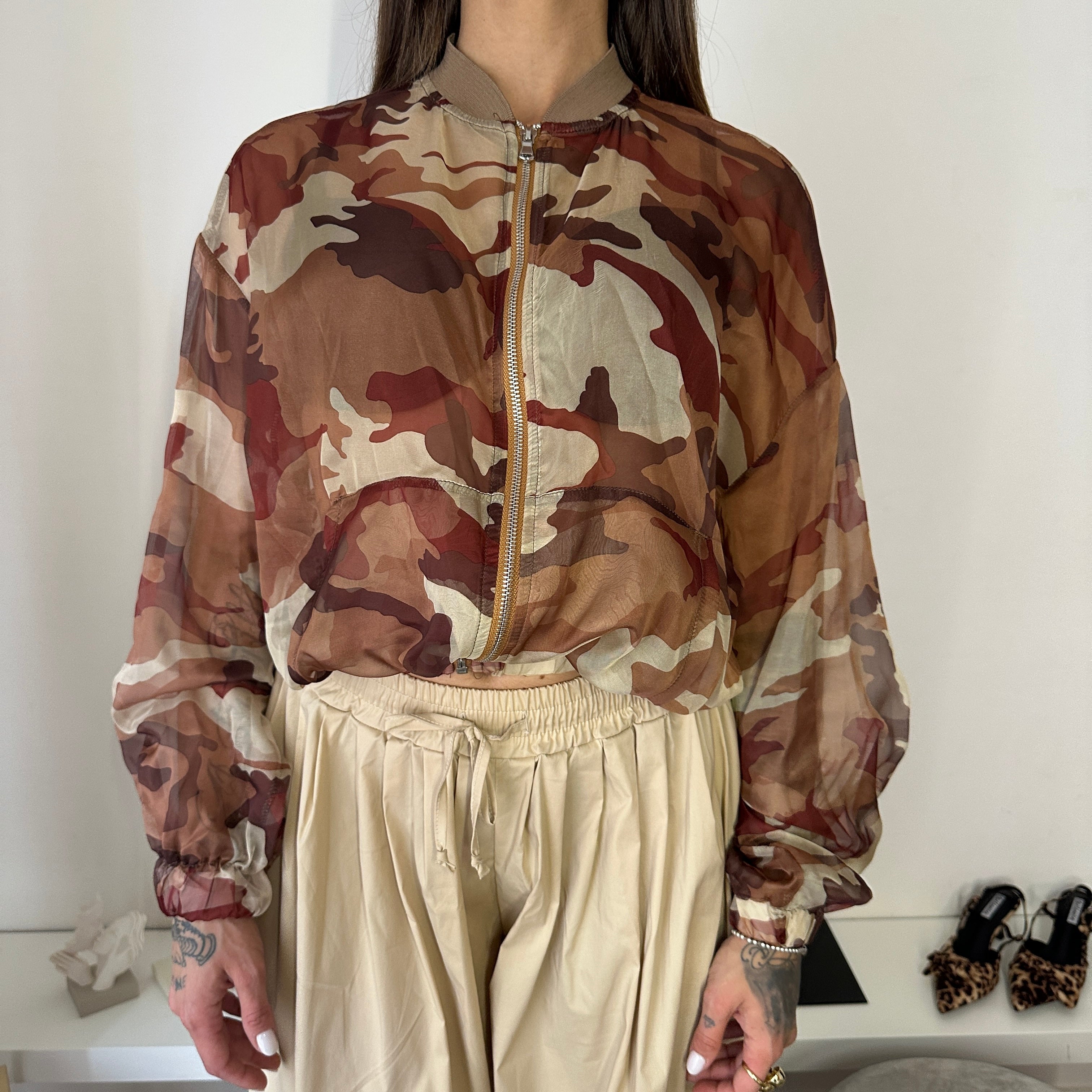 Bomber trasparenze Lumina