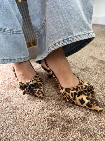 Slingback animalier