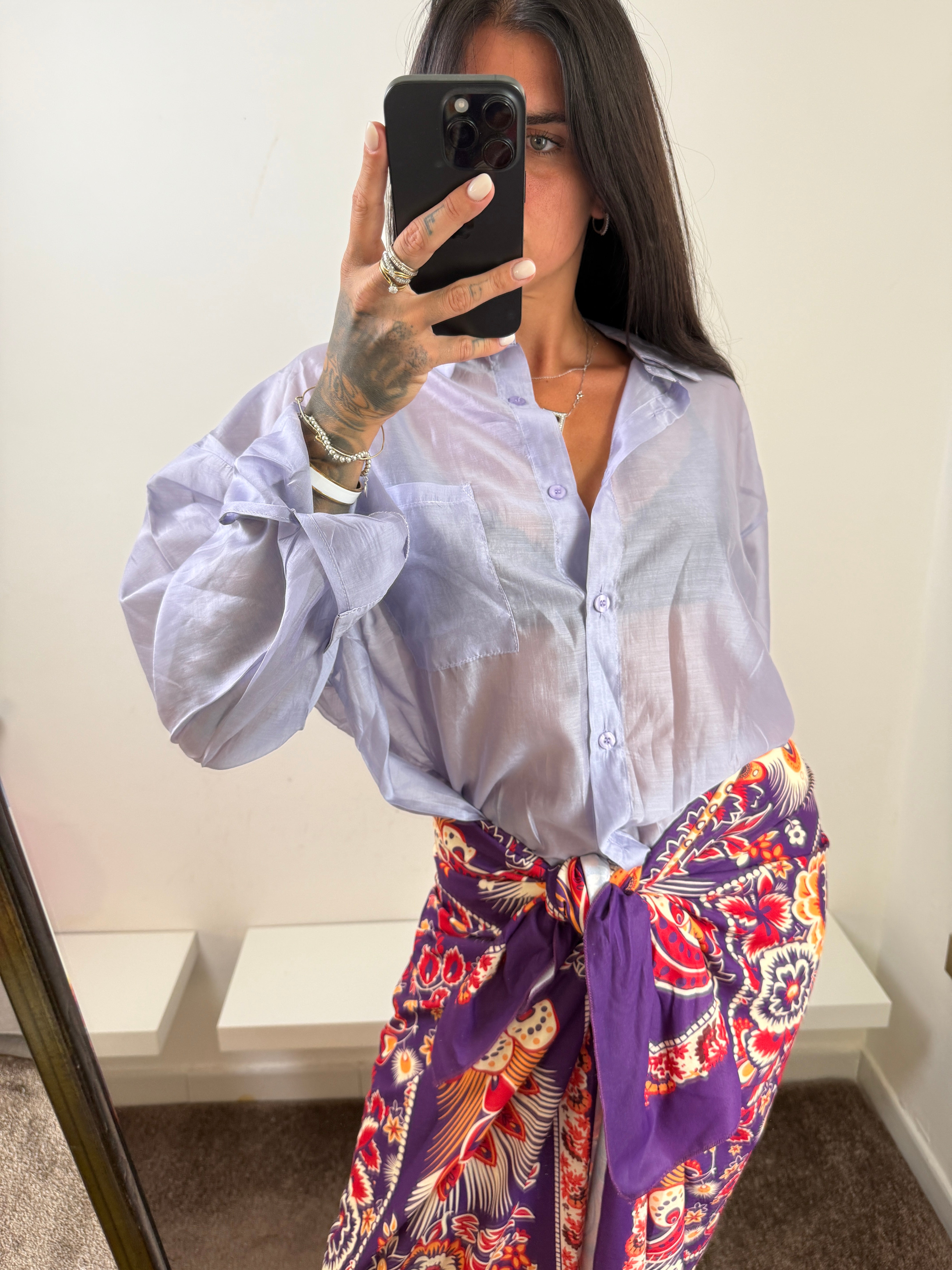 Camicia lilla