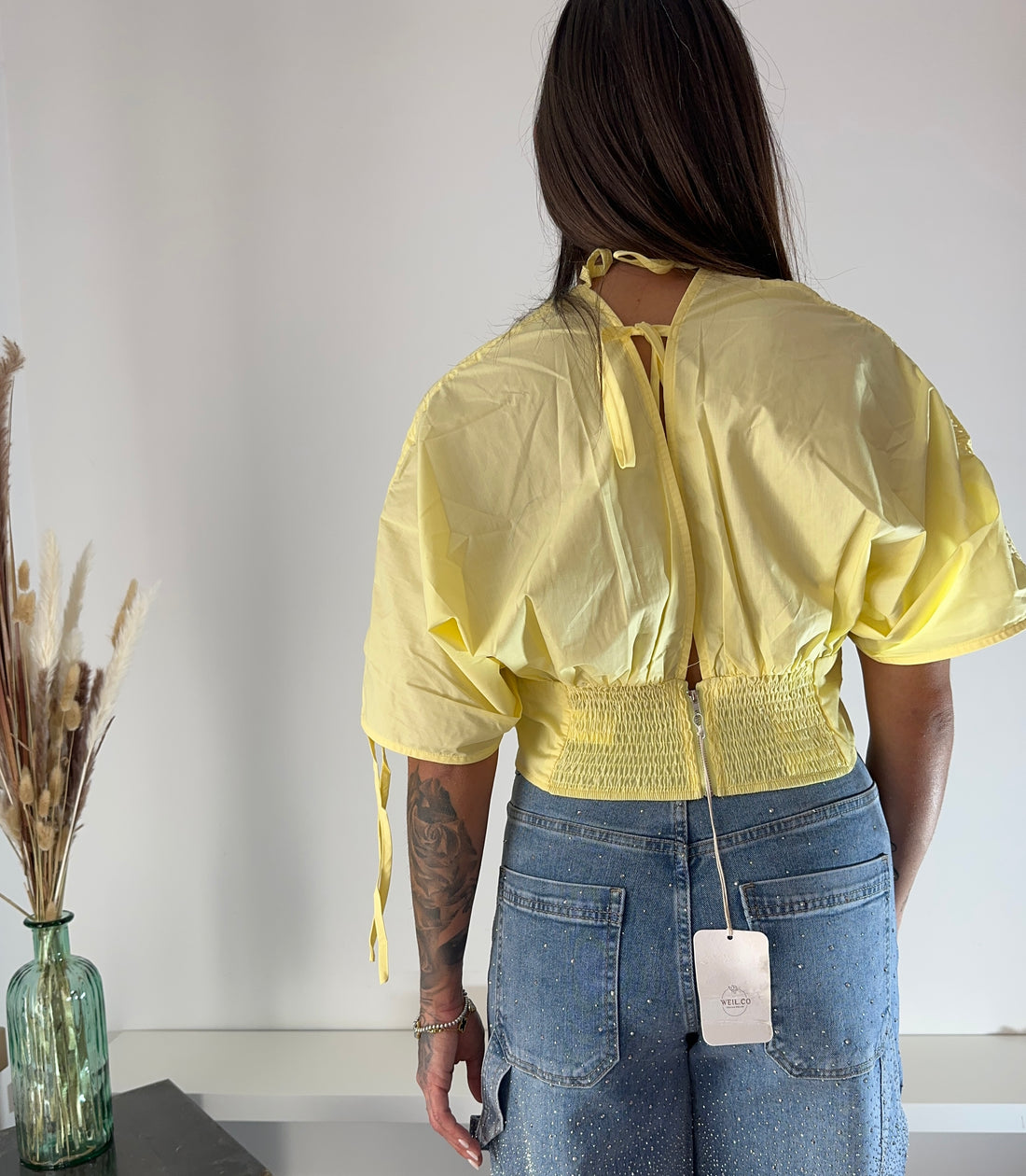 Camicia Fiore gialla