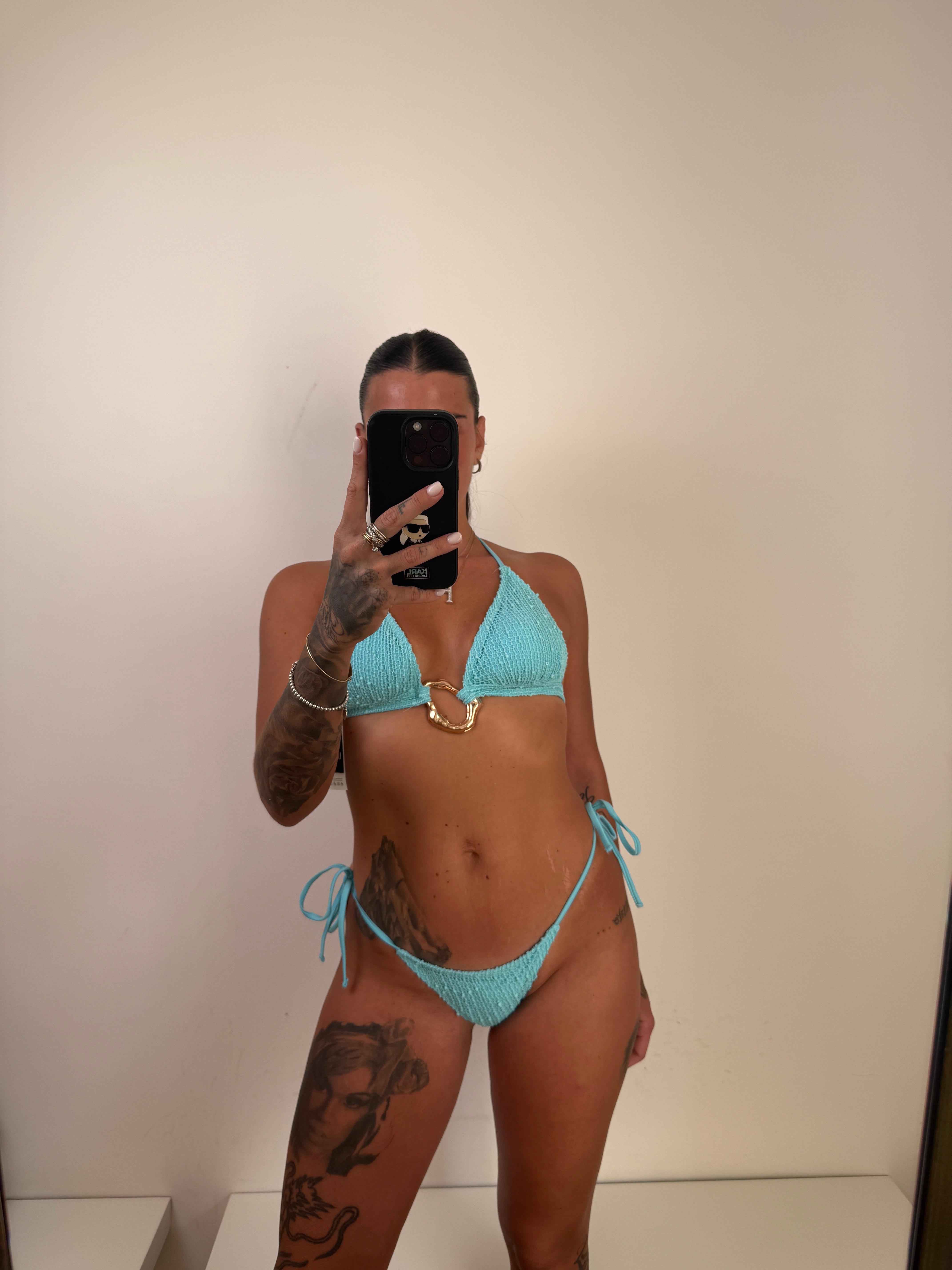 Coordinato bikini celeste