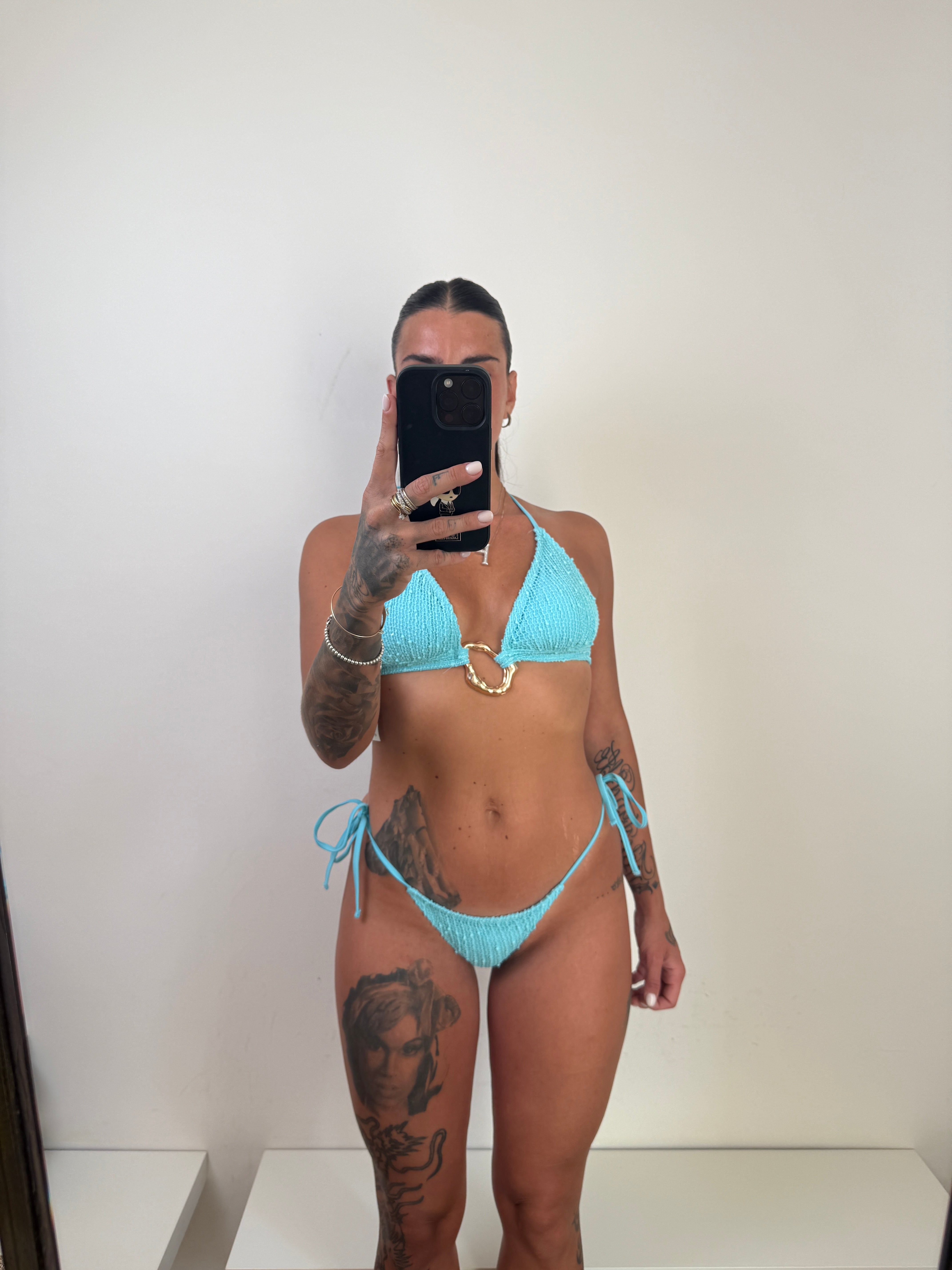 Coordinato bikini celeste