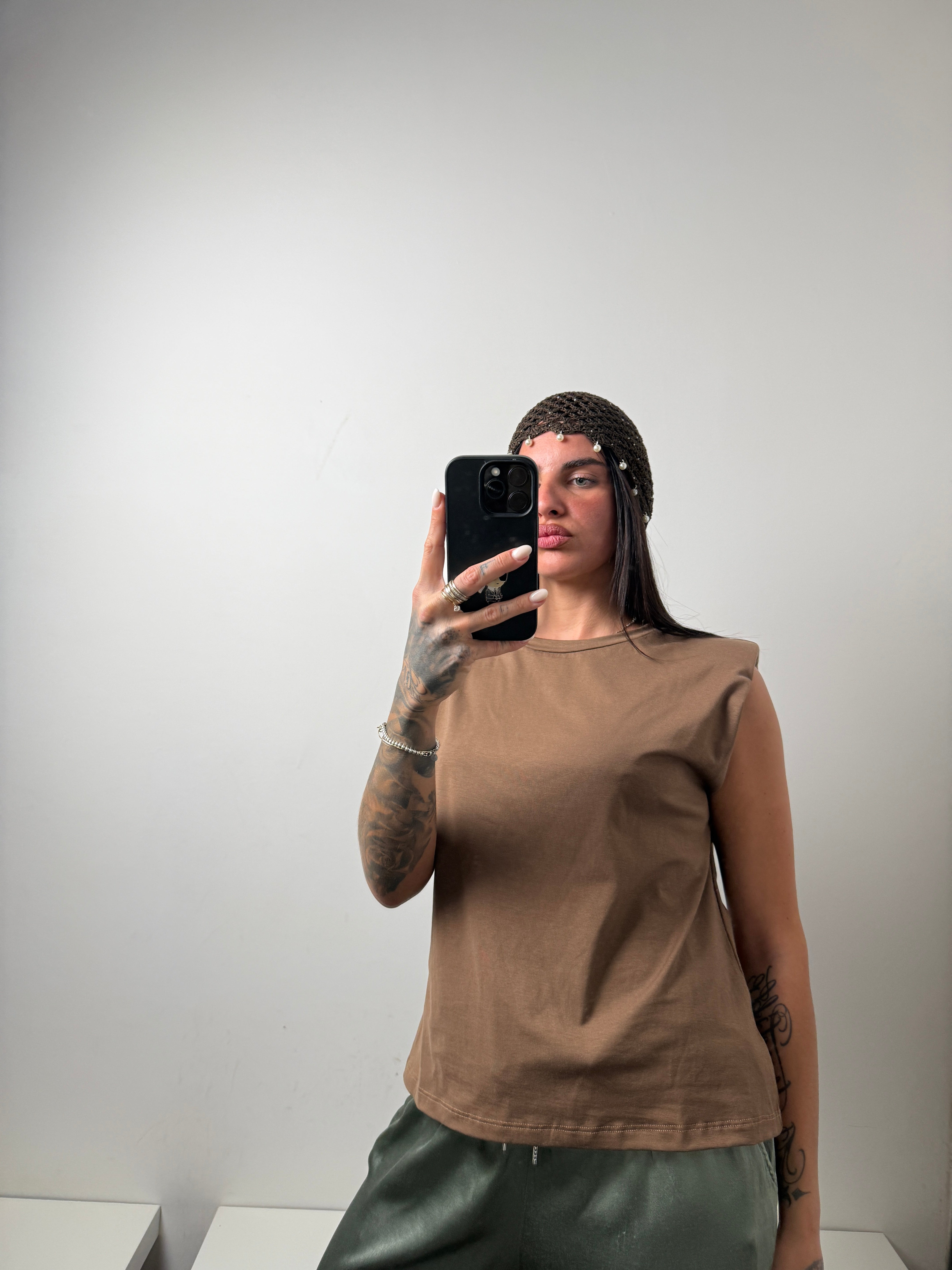T shirt marrone