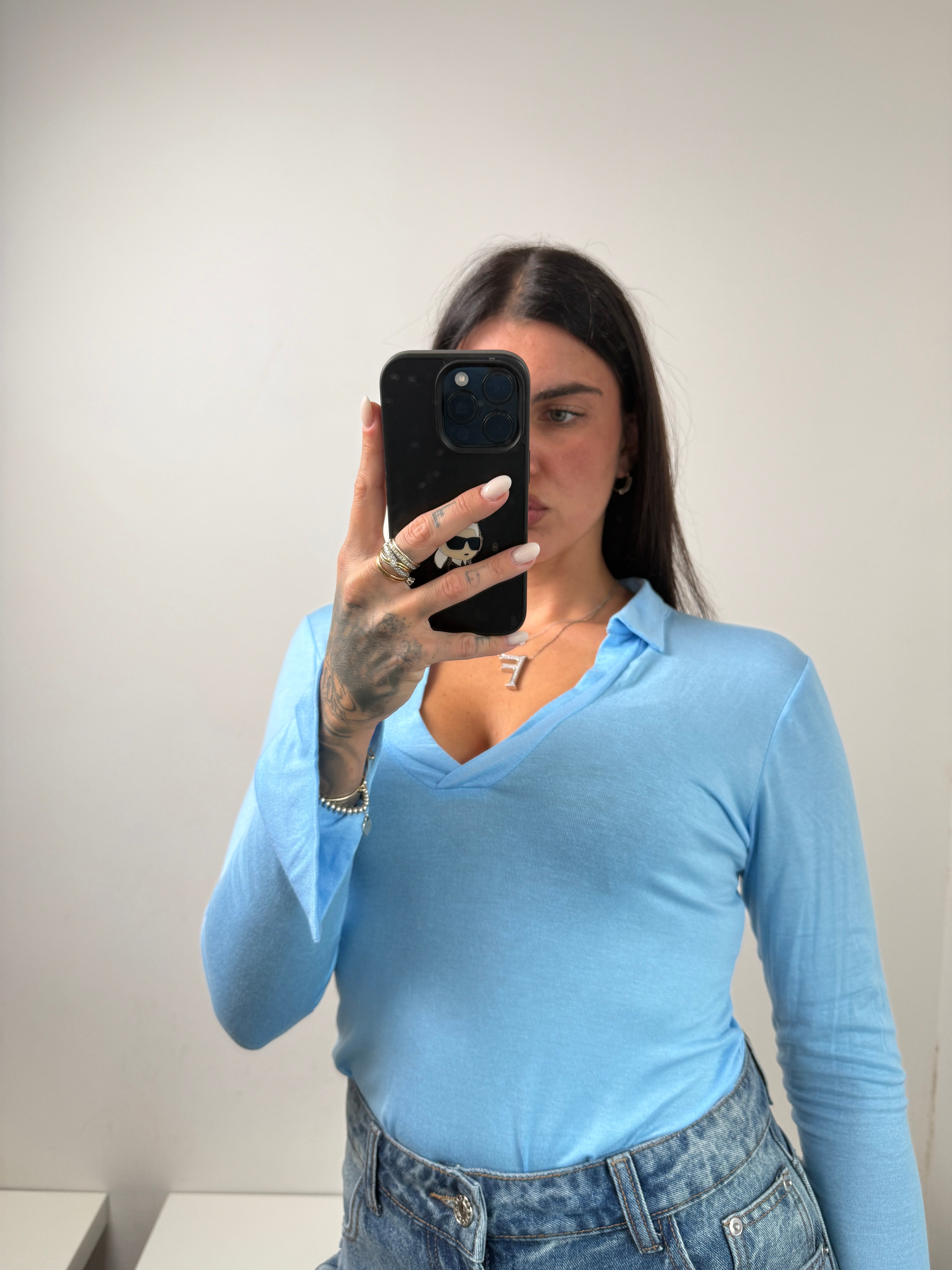 T shirt celeste