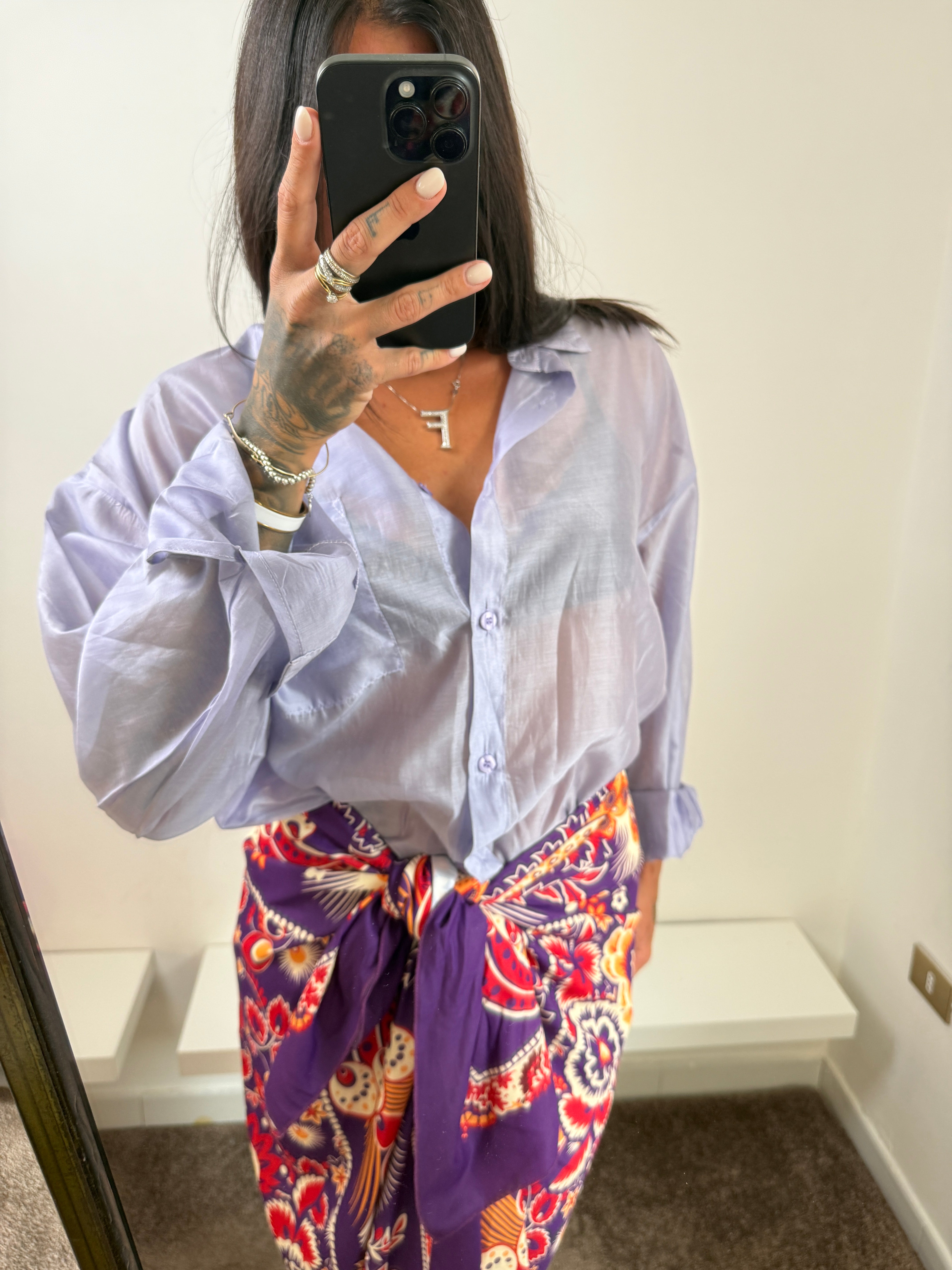 Camicia lilla