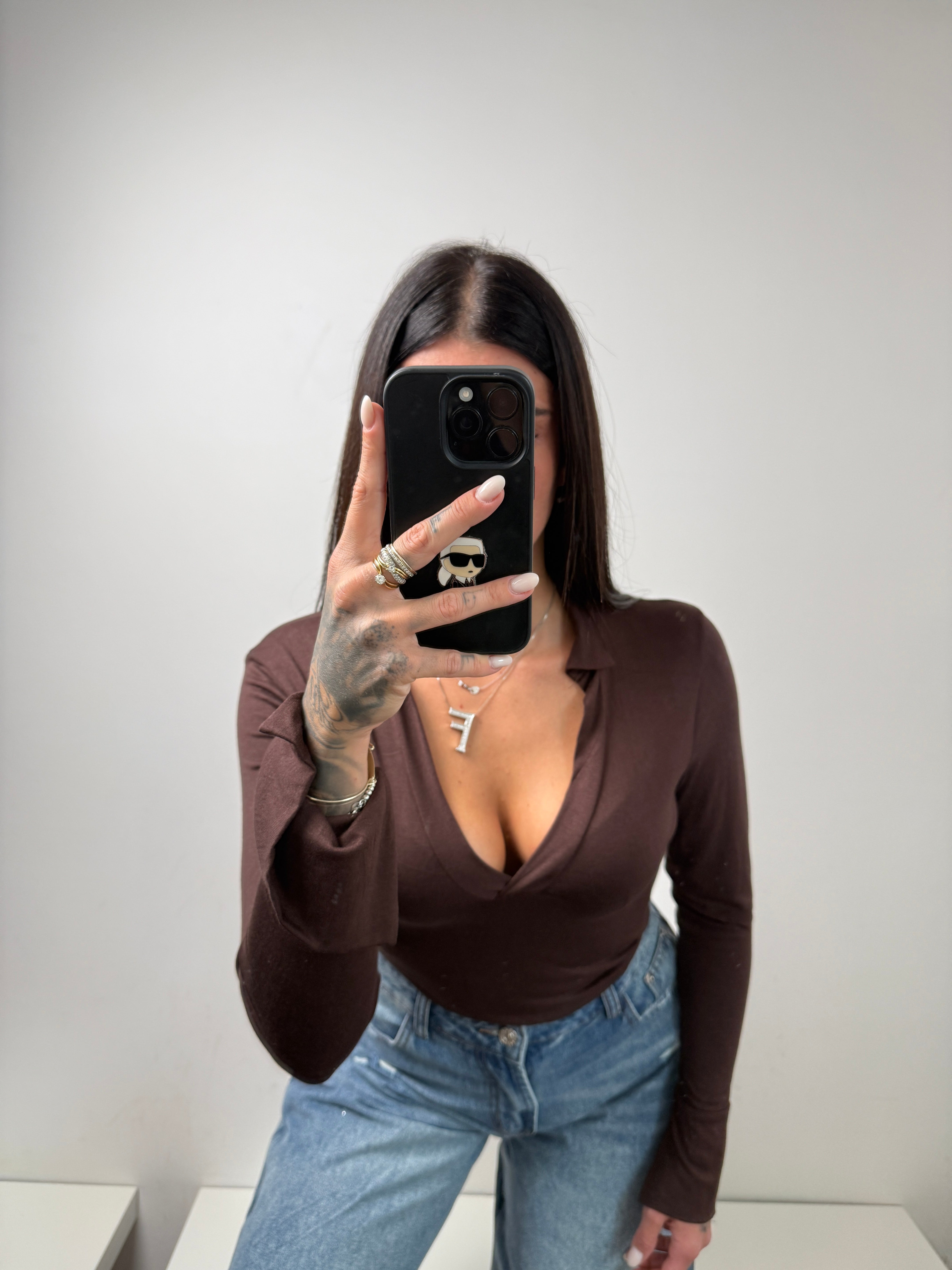 T shirt marrone
