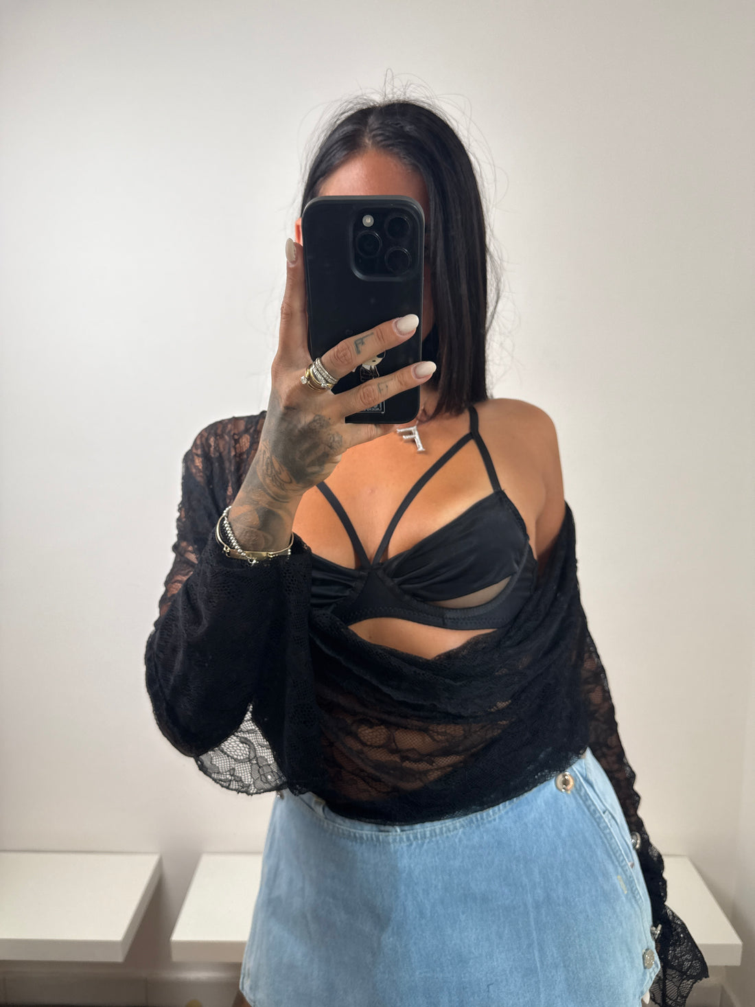 Bralette nera