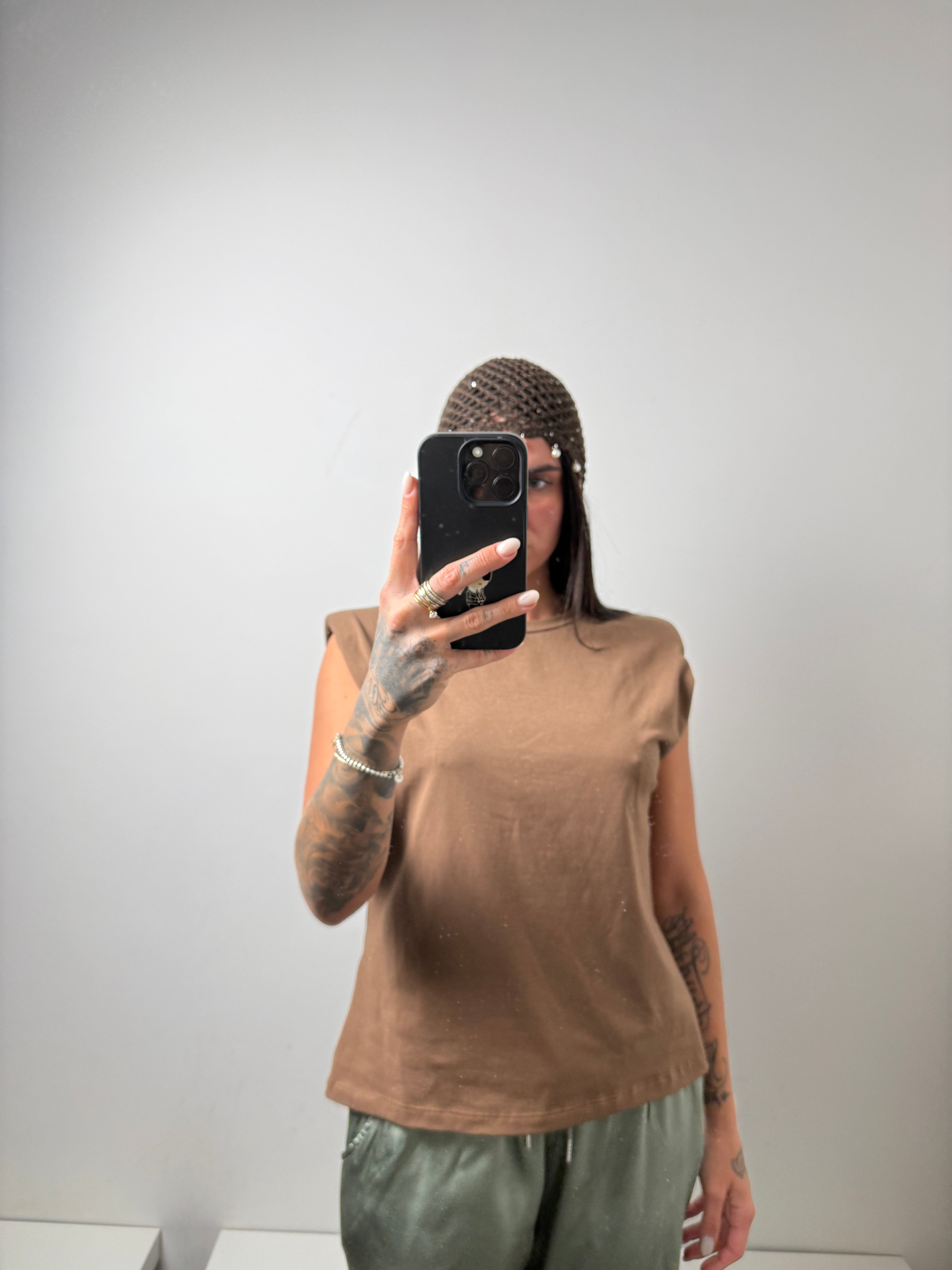 T shirt marrone