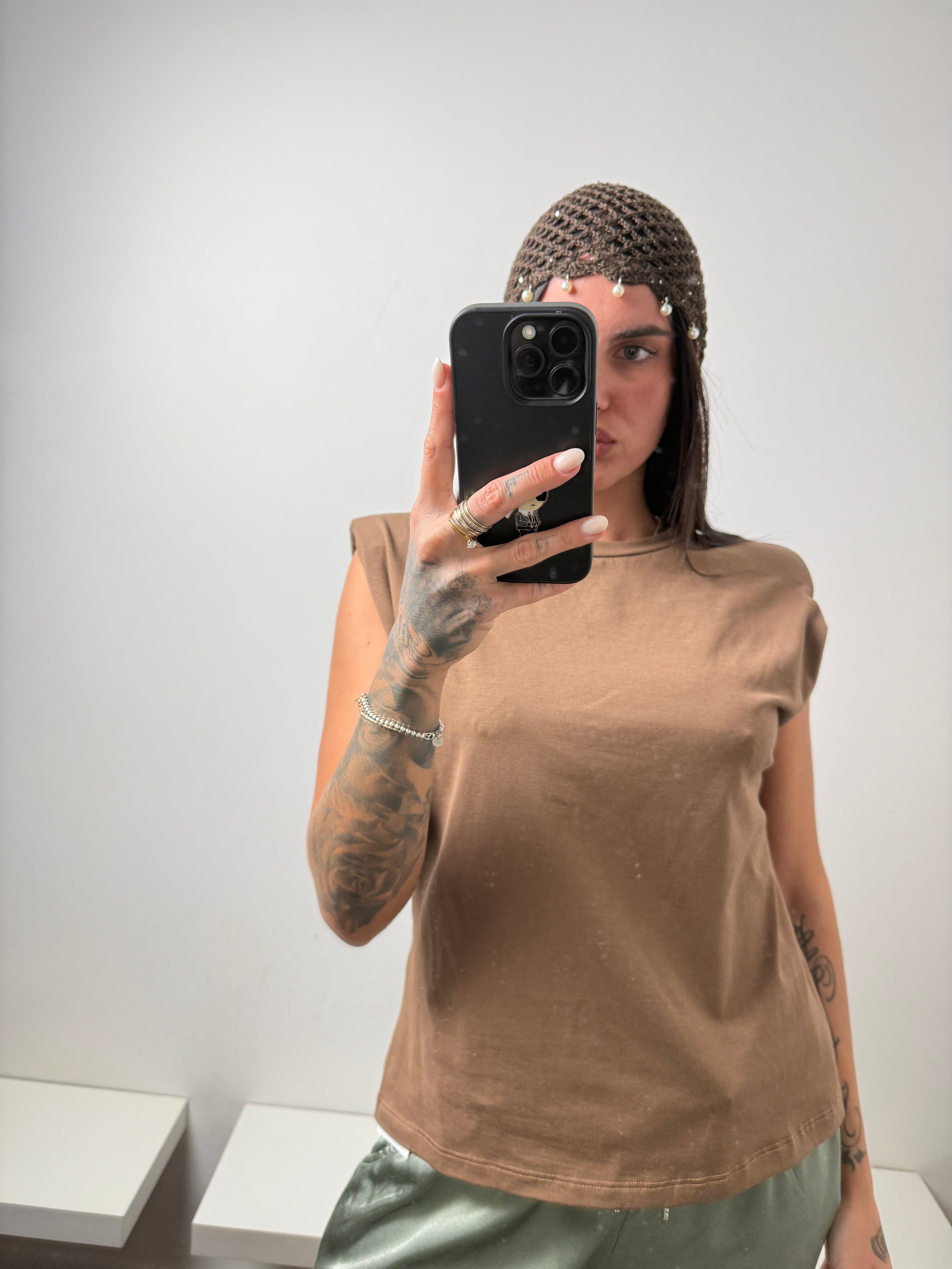 T shirt marrone