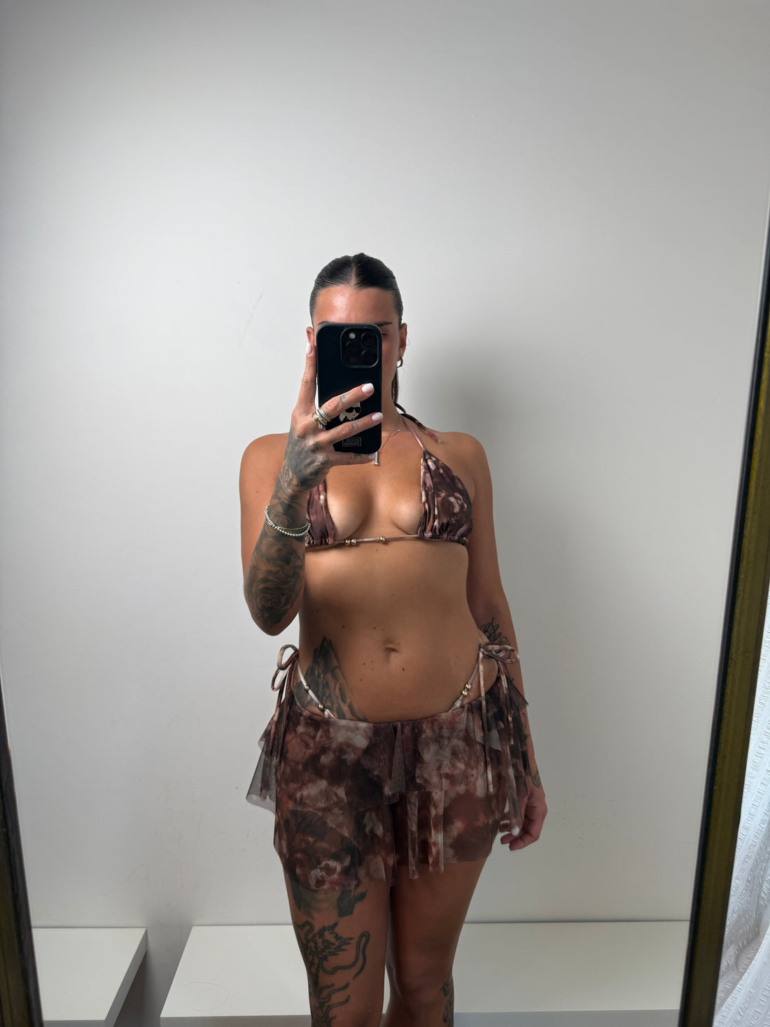 Coordinato bikini marrone