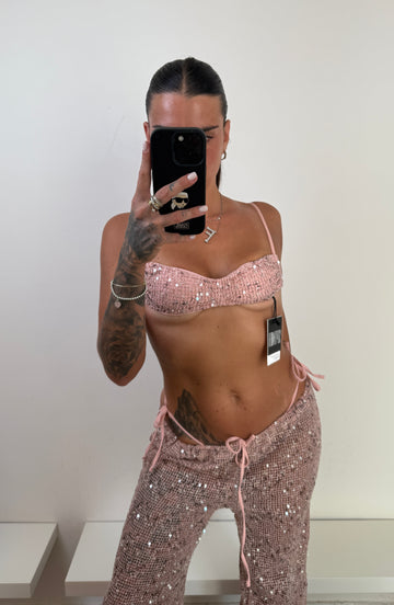 Coordinato bikini rosa
