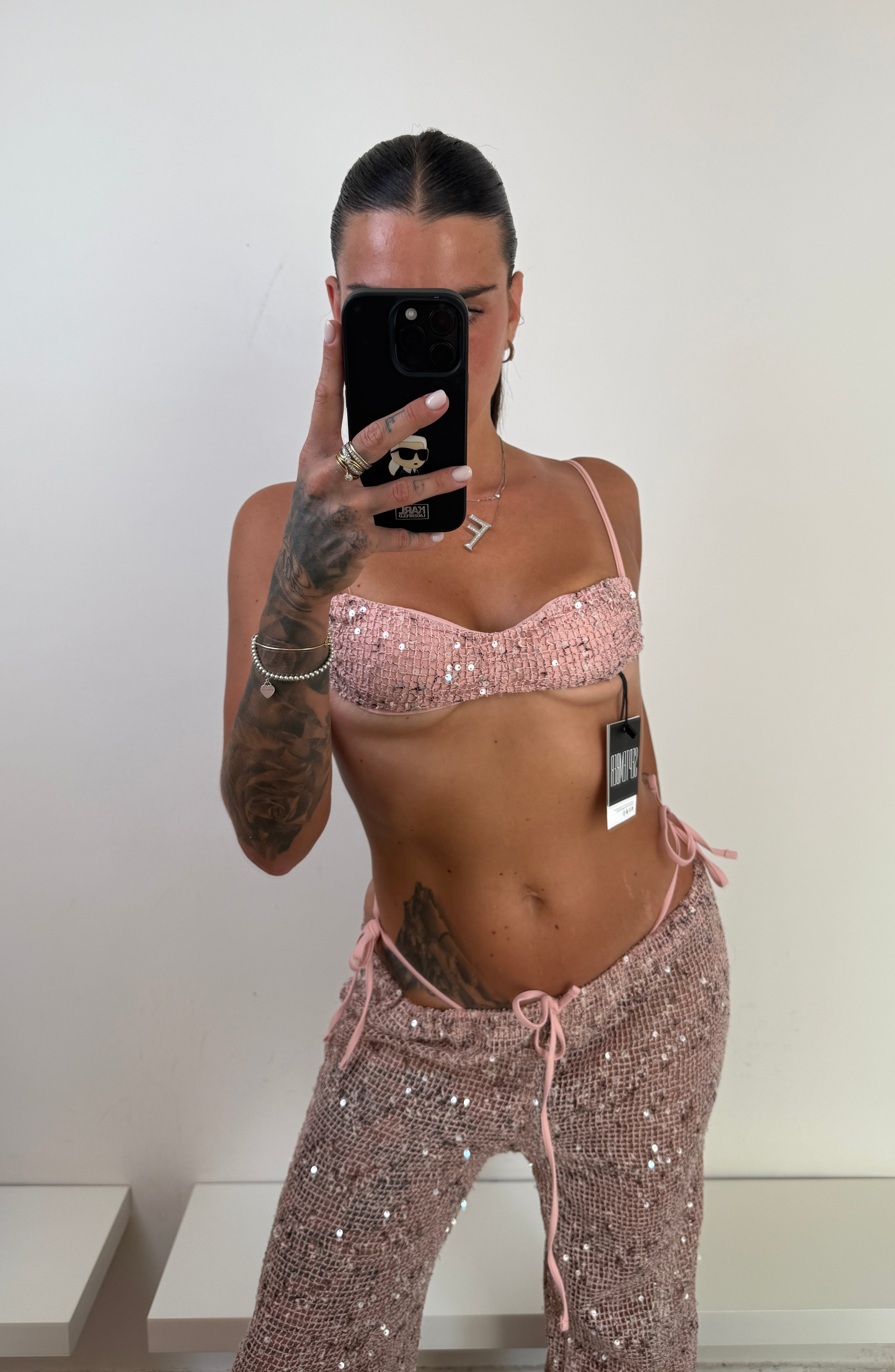 Coordinato bikini rosa