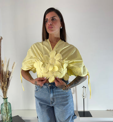 Camicia Fiore gialla
