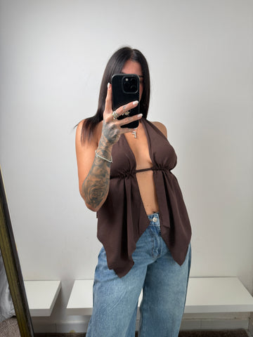 Top marrone