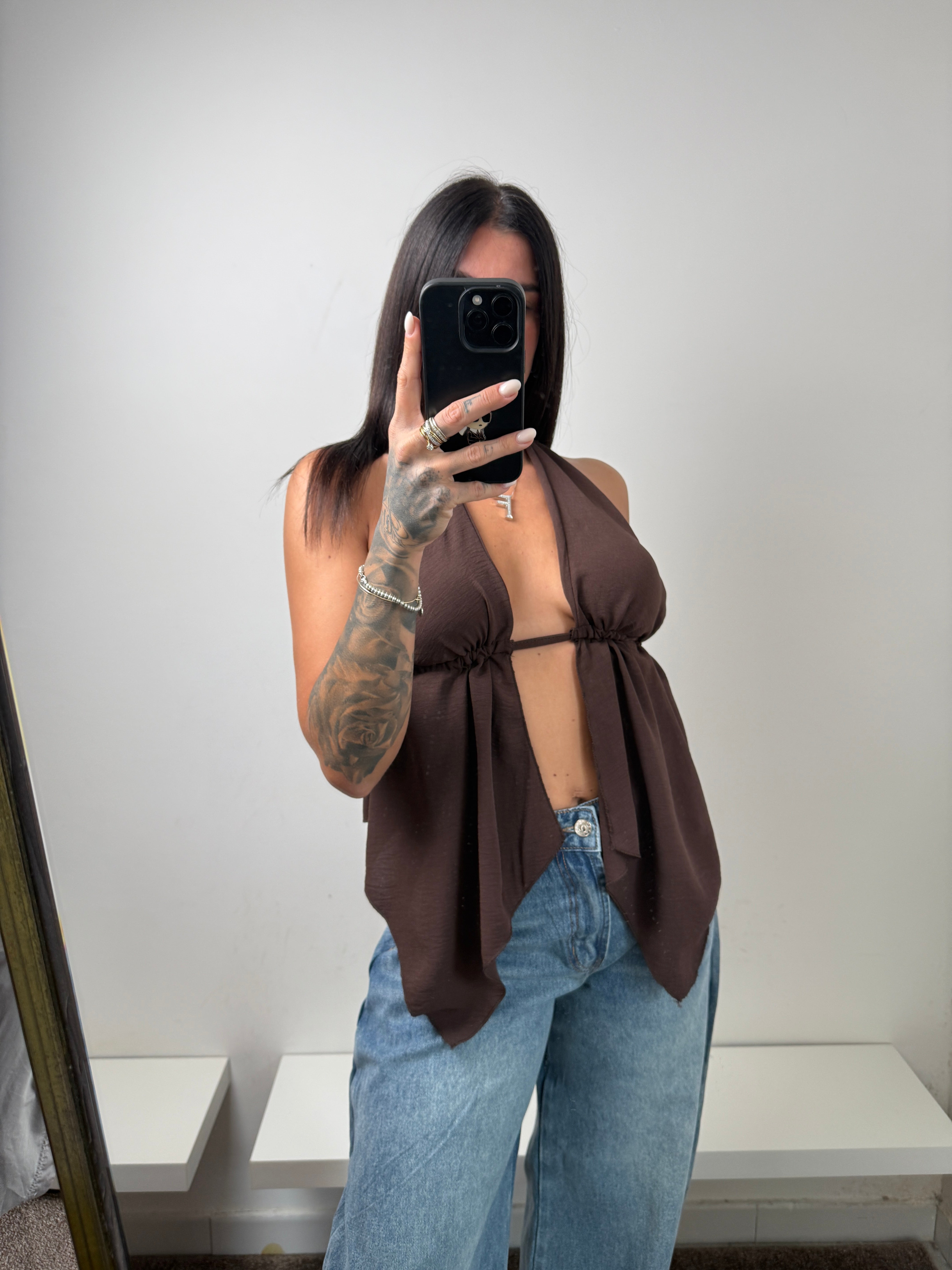 Top marrone