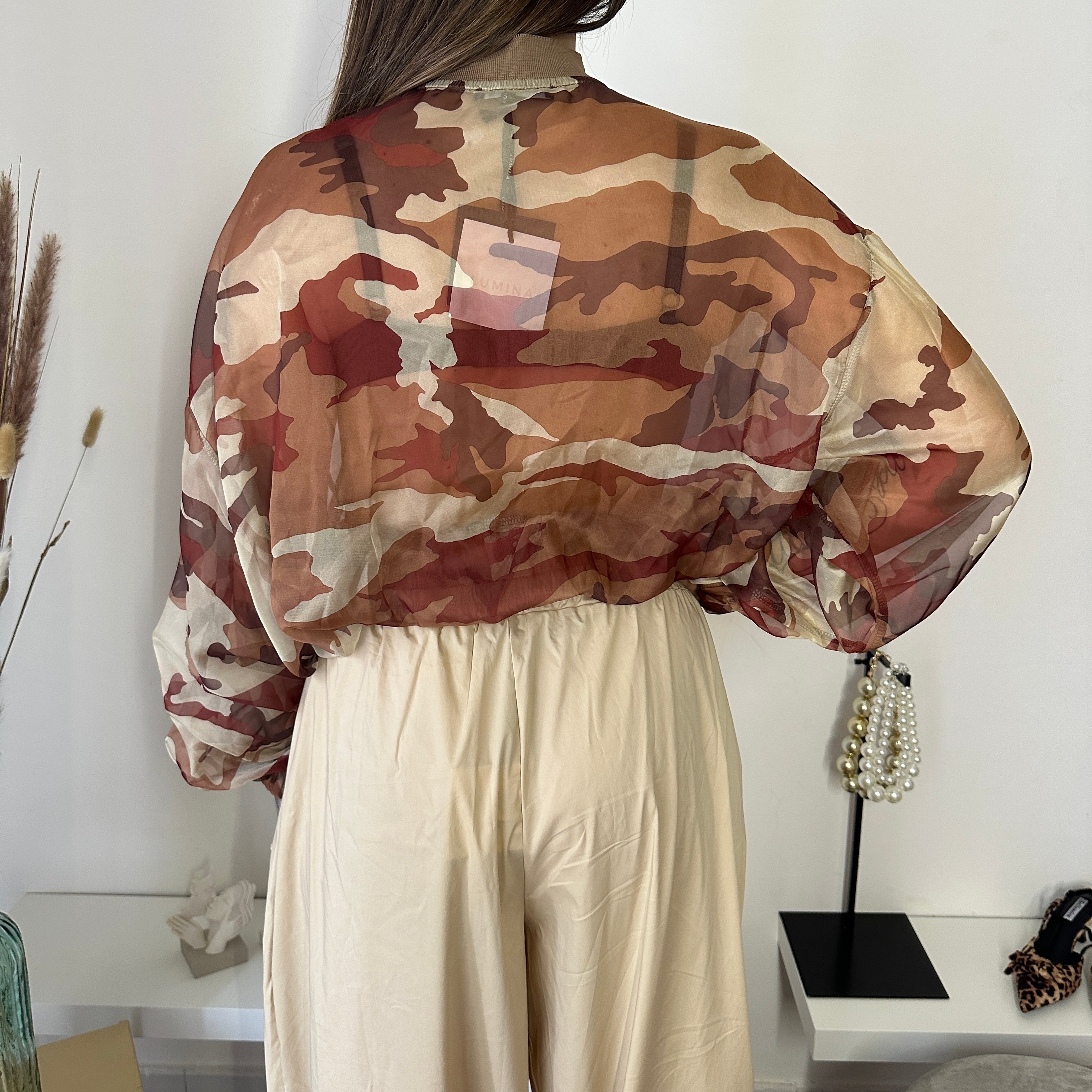 Bomber trasparenze Lumina