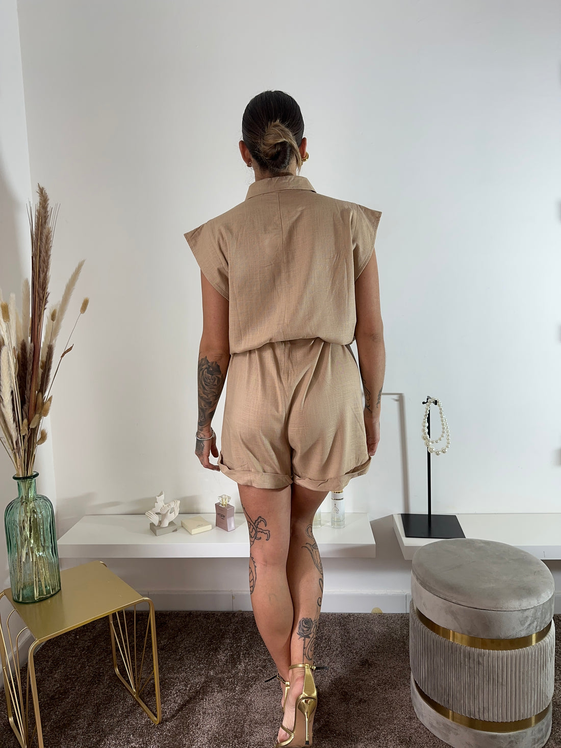 Jumpsuit jewel biscotto