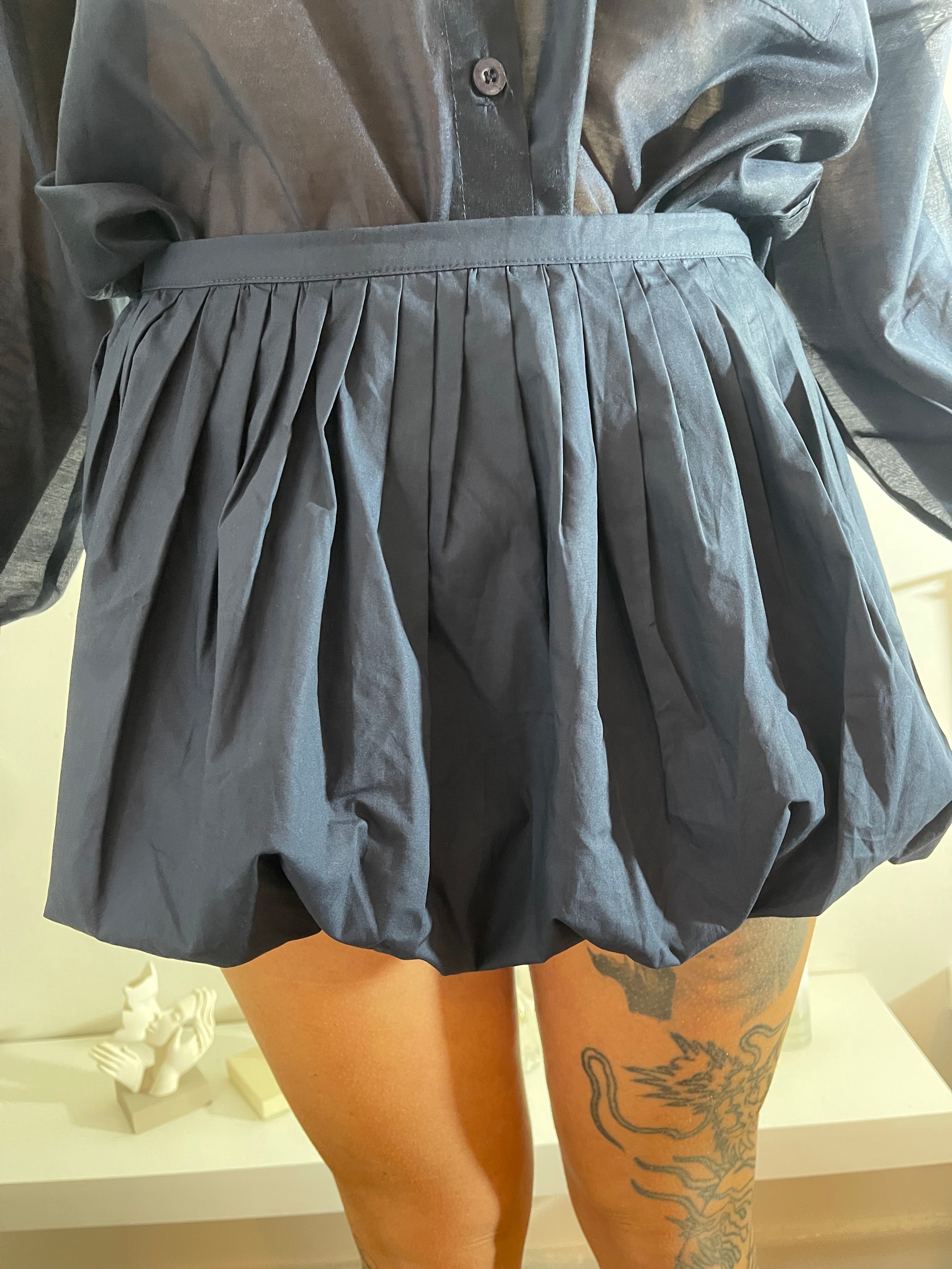 Minigonna Lumina a palloncino blu