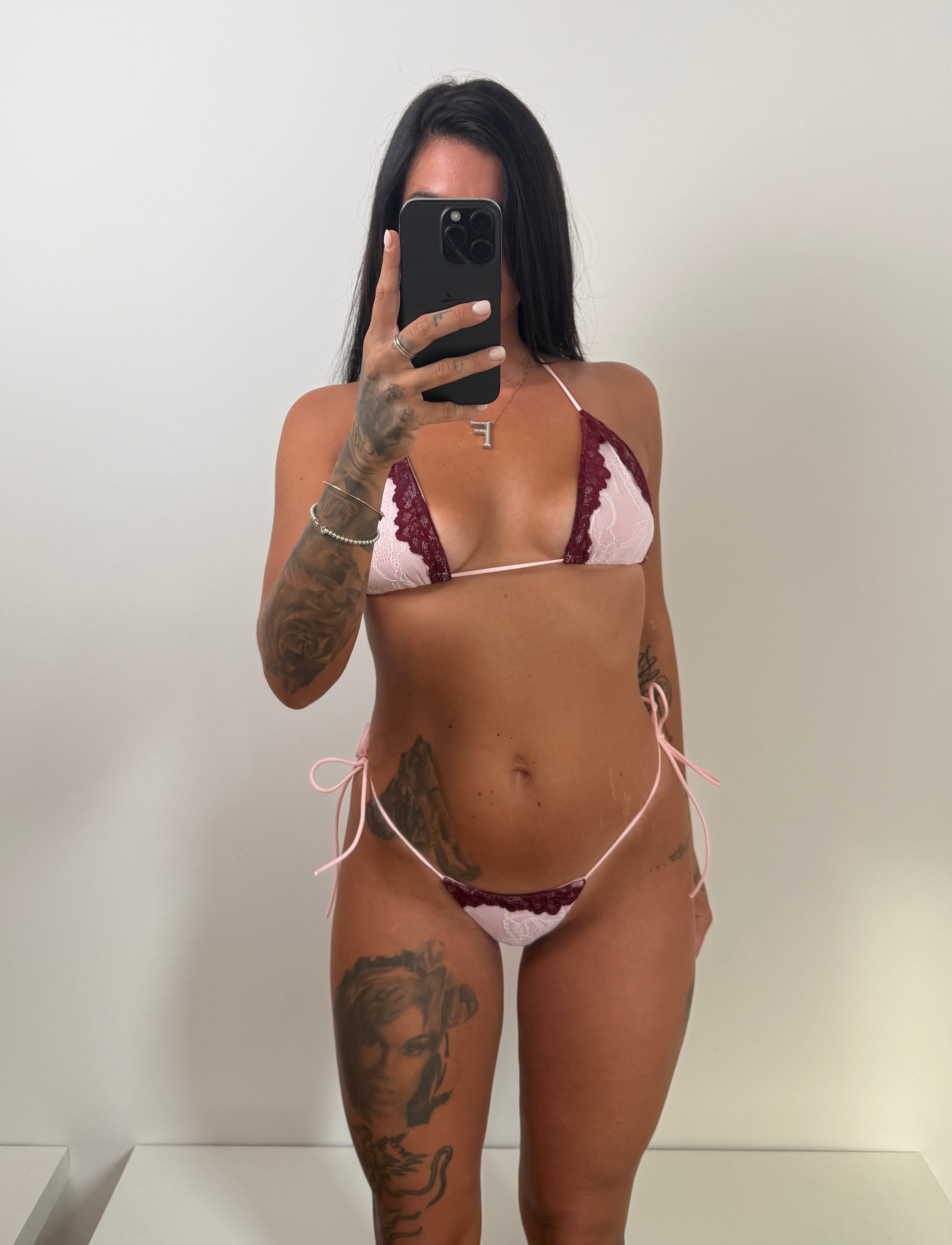 Coordinato bikini rosa
