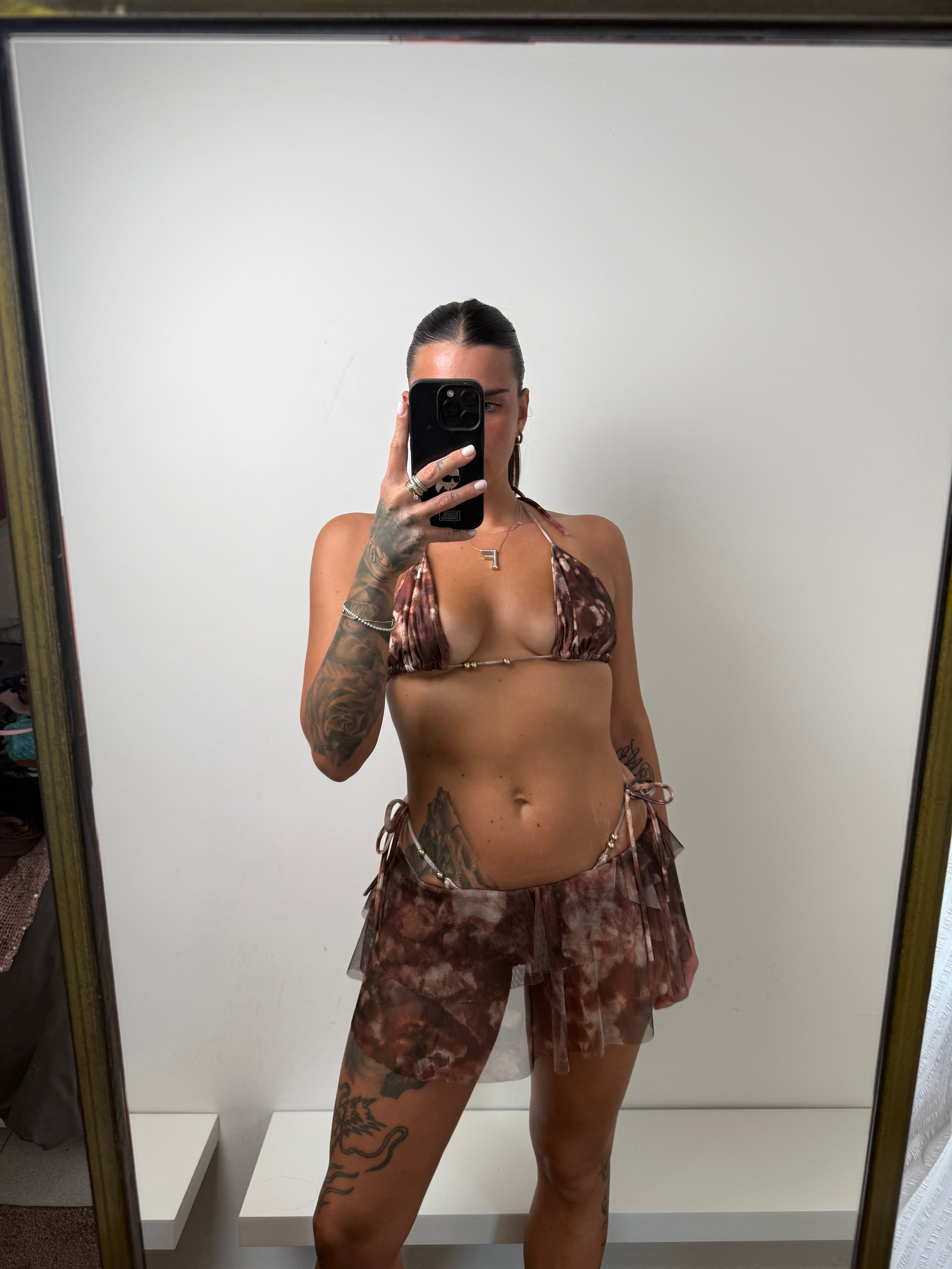 Coordinato bikini marrone