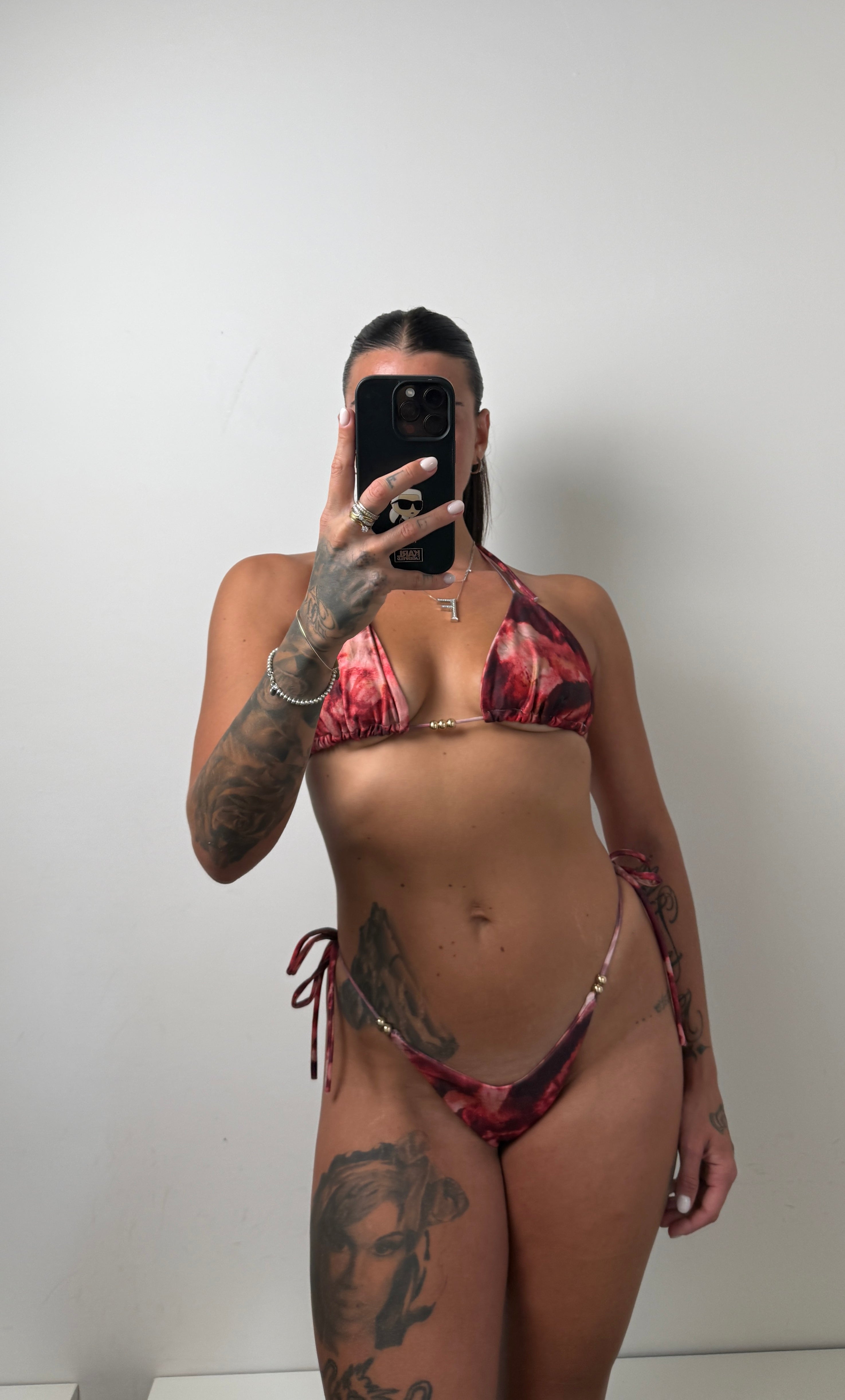 Coordinato bikini rosso