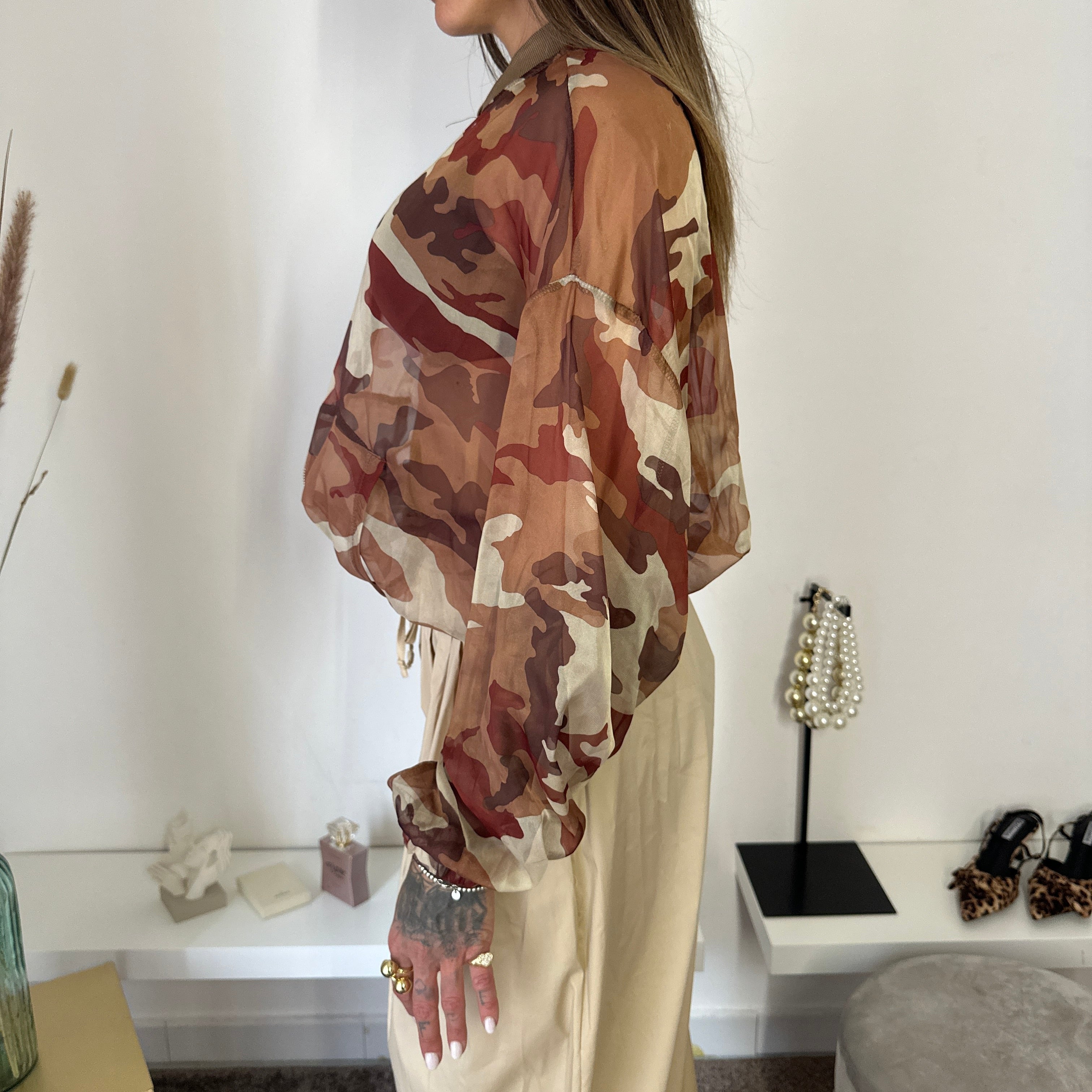 Bomber trasparenze Lumina