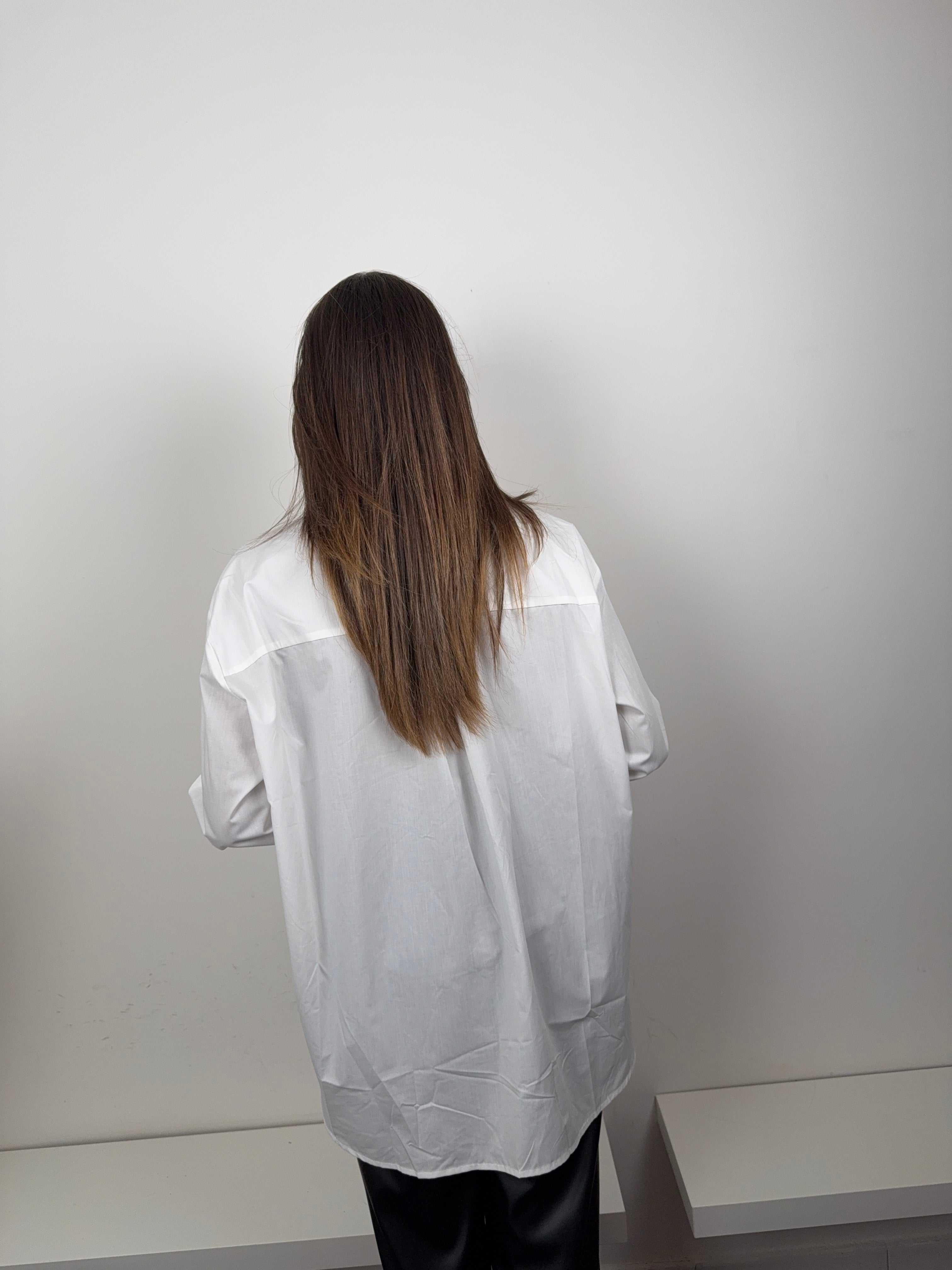 Camicia gioiello bianca