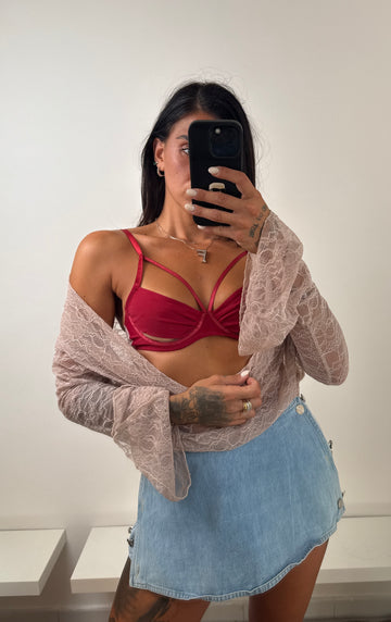 Bralette bordeaux
