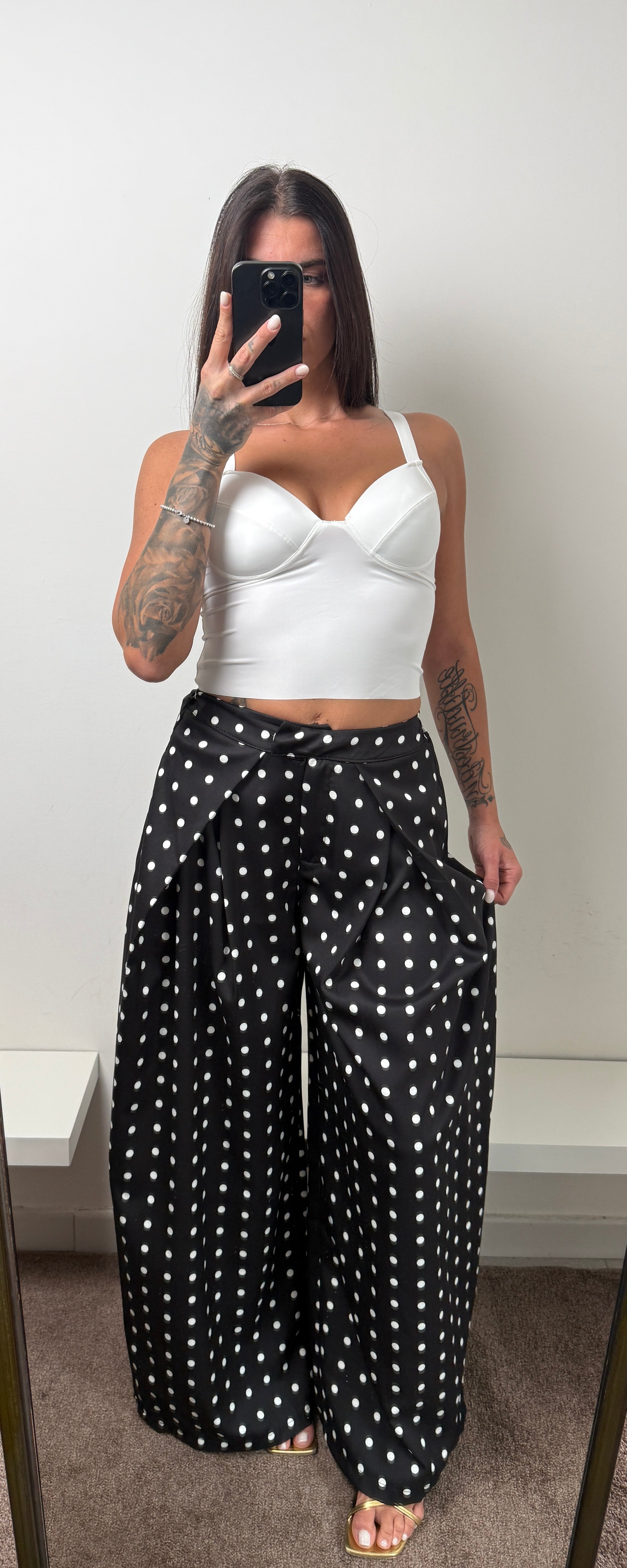 Pantalone pois nero