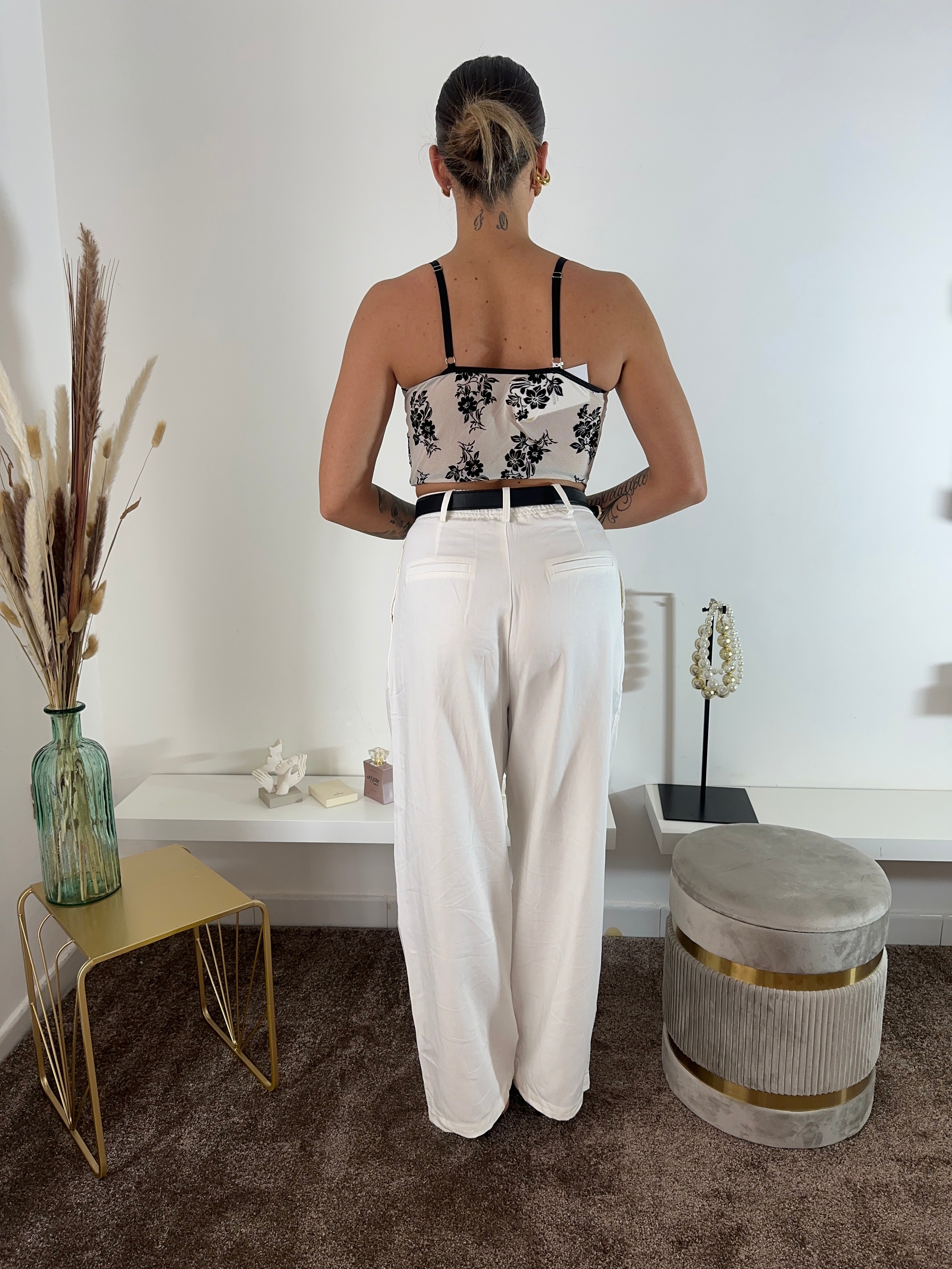 Pants elegant con cinta