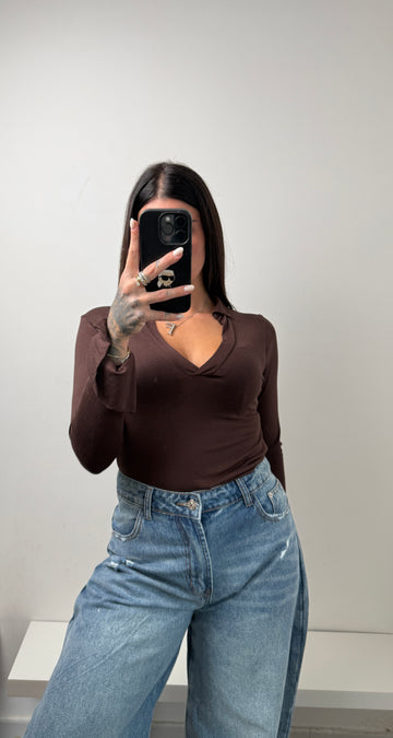T shirt marrone