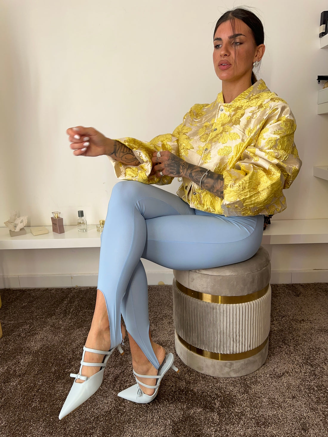Bomber kimono giallo