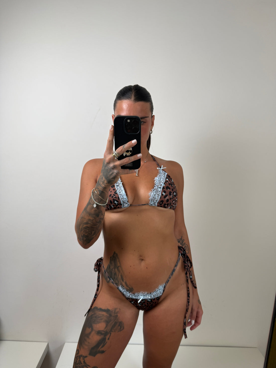 Bikini animalier celeste