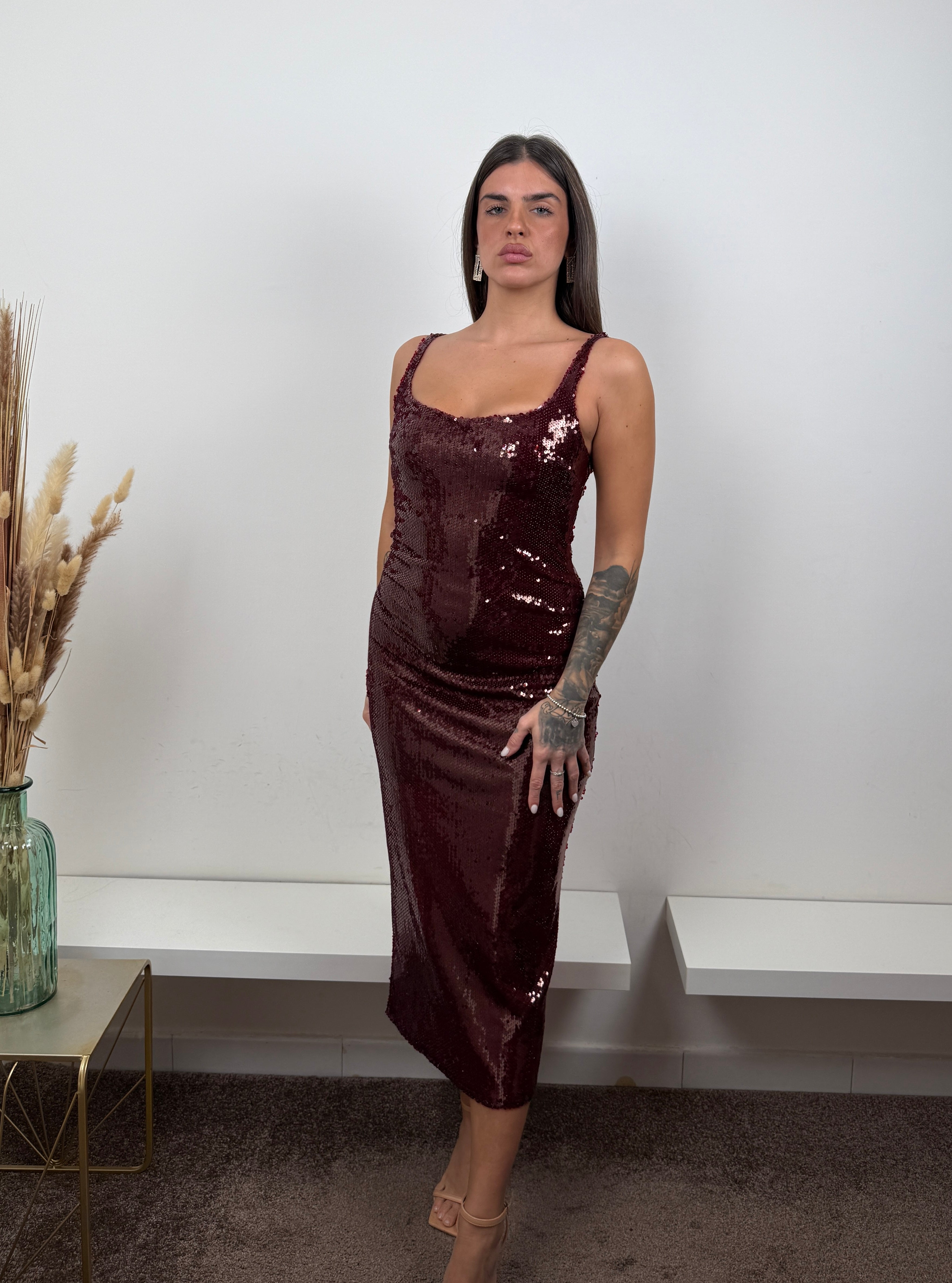 Dress bordeaux lumina