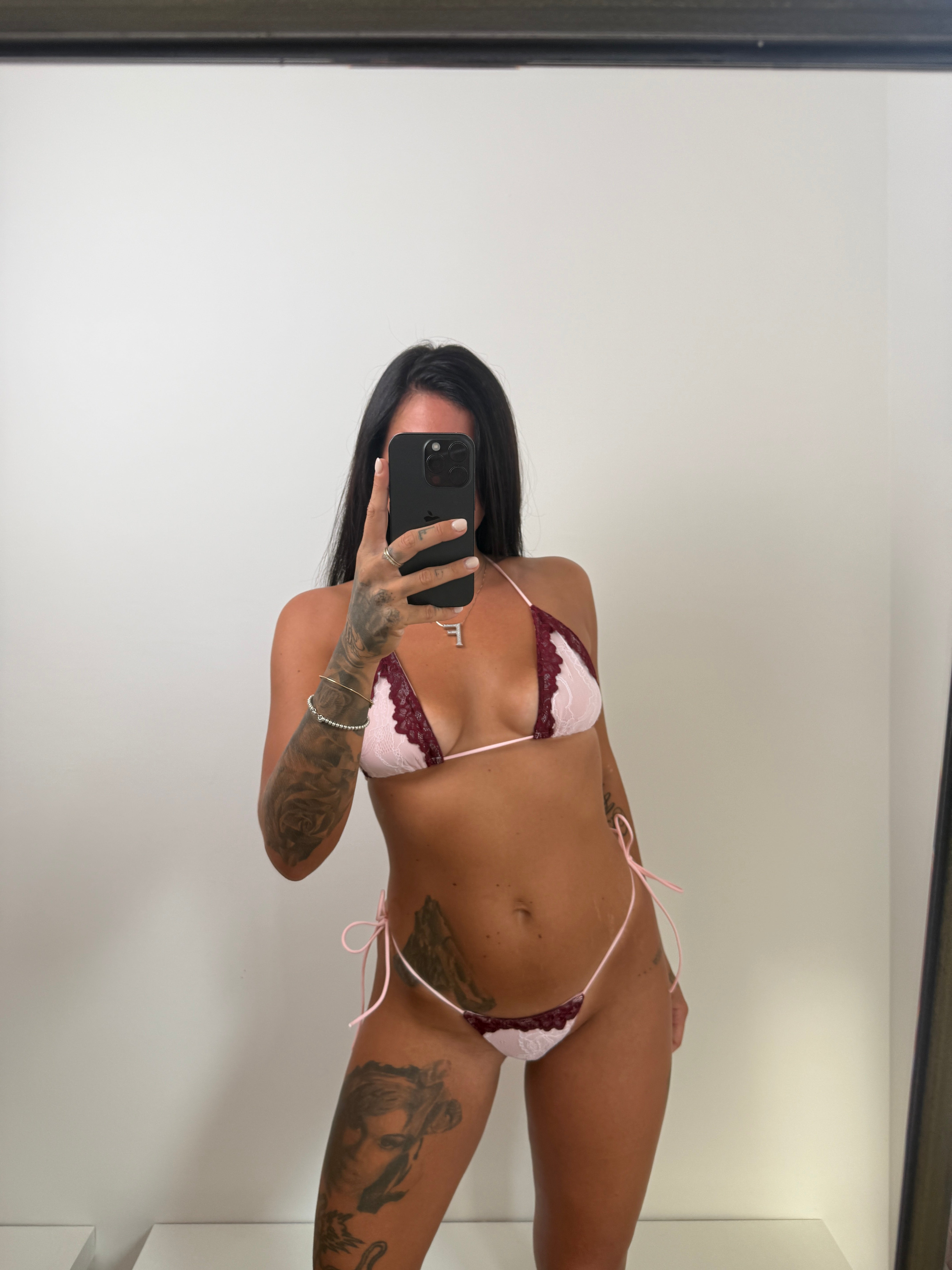 Coordinato bikini rosa