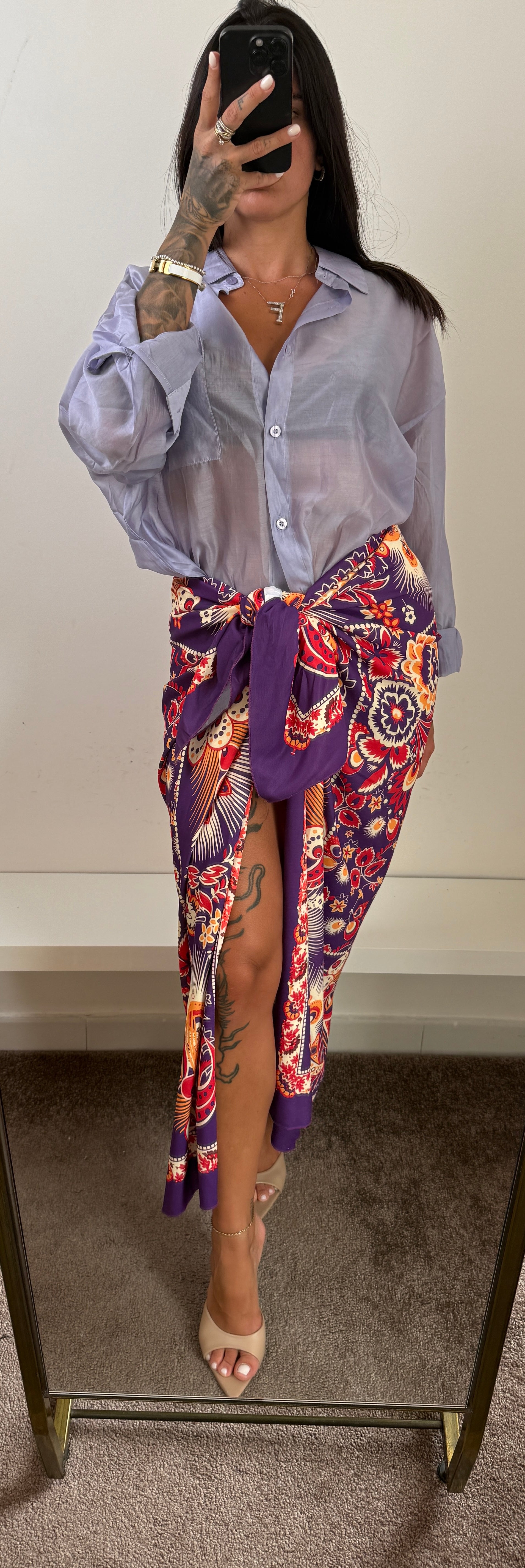 Camicia lilla