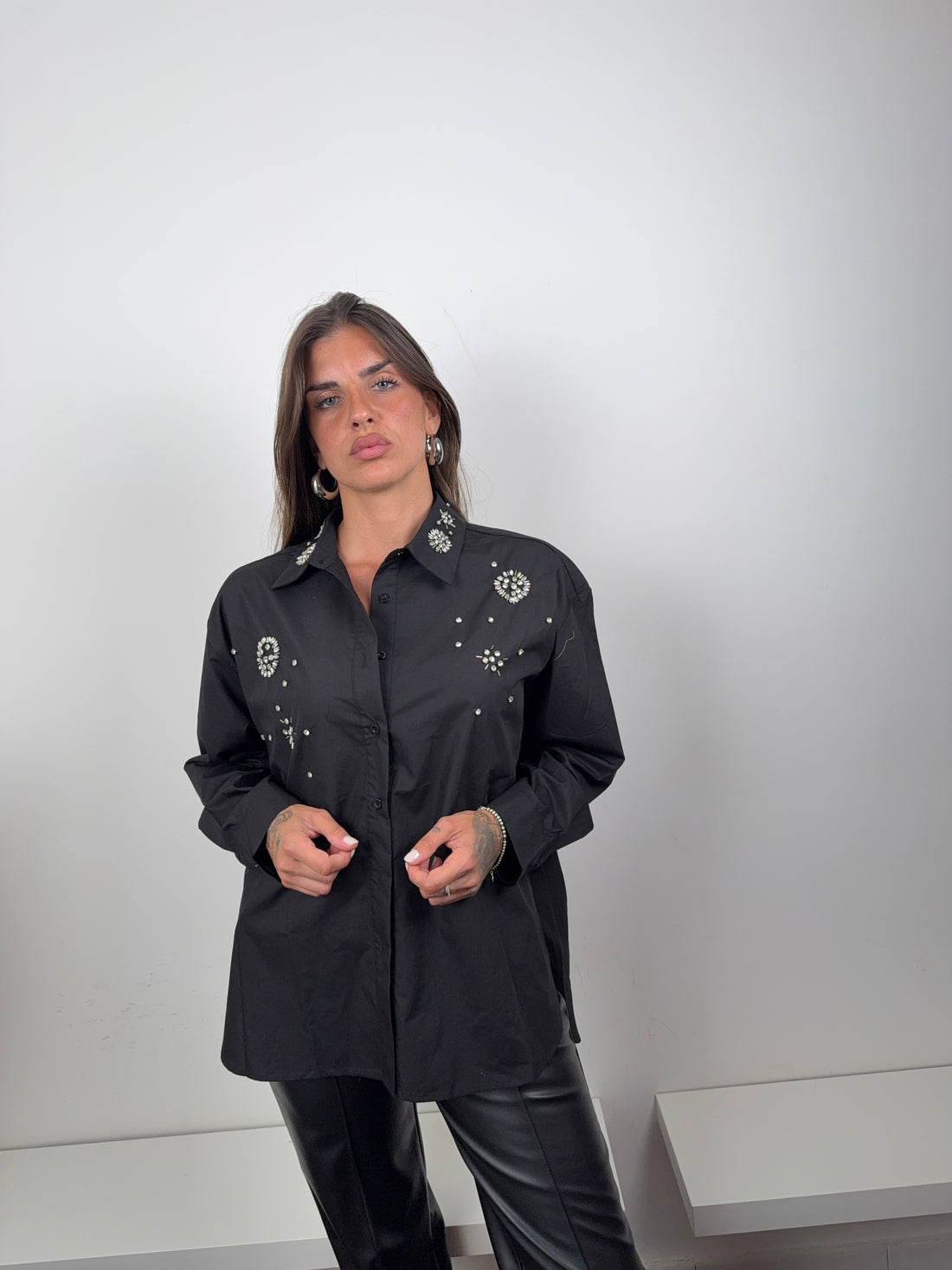 Camicia gioiello nero