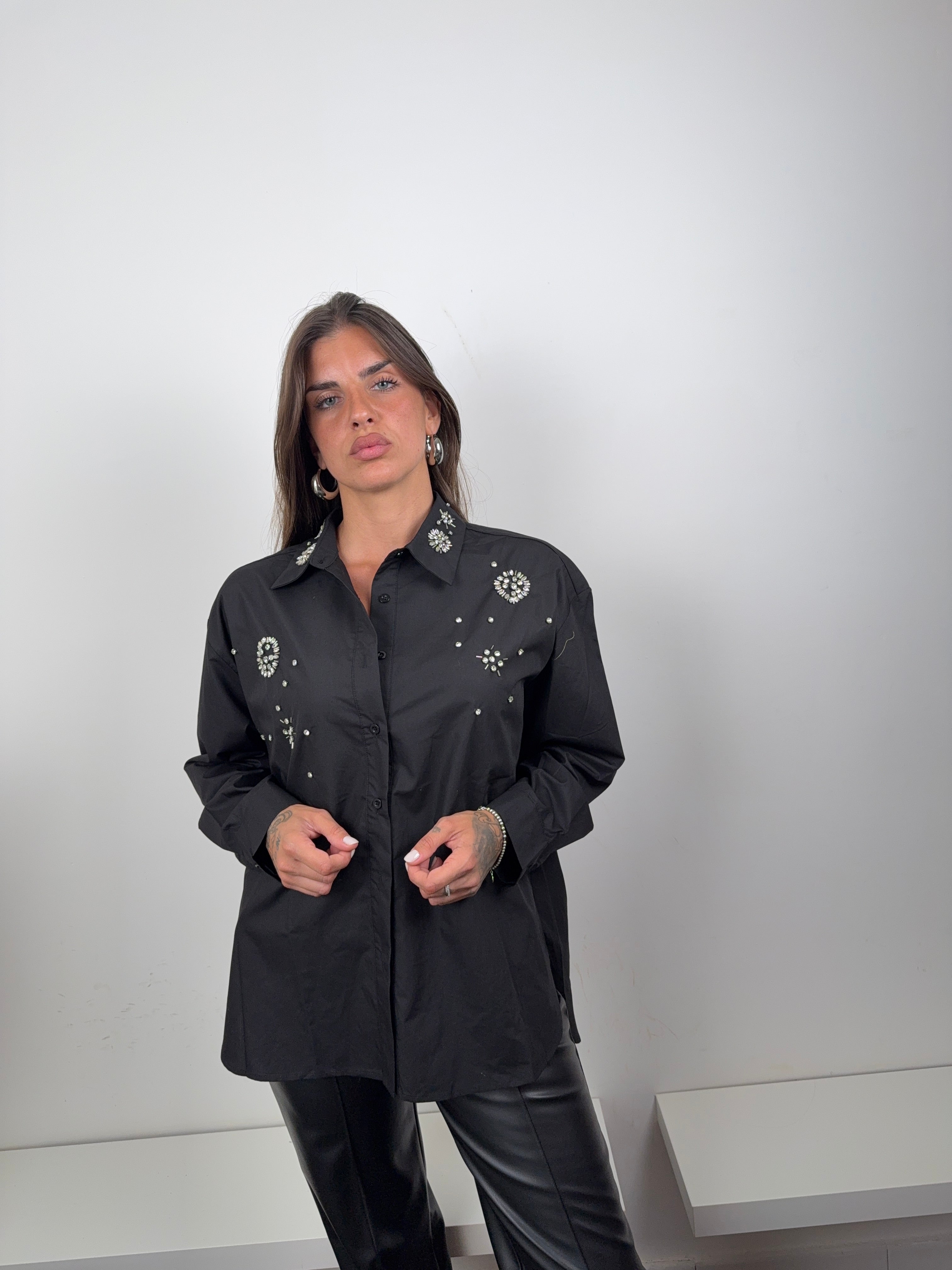 Camicia gioiello nero