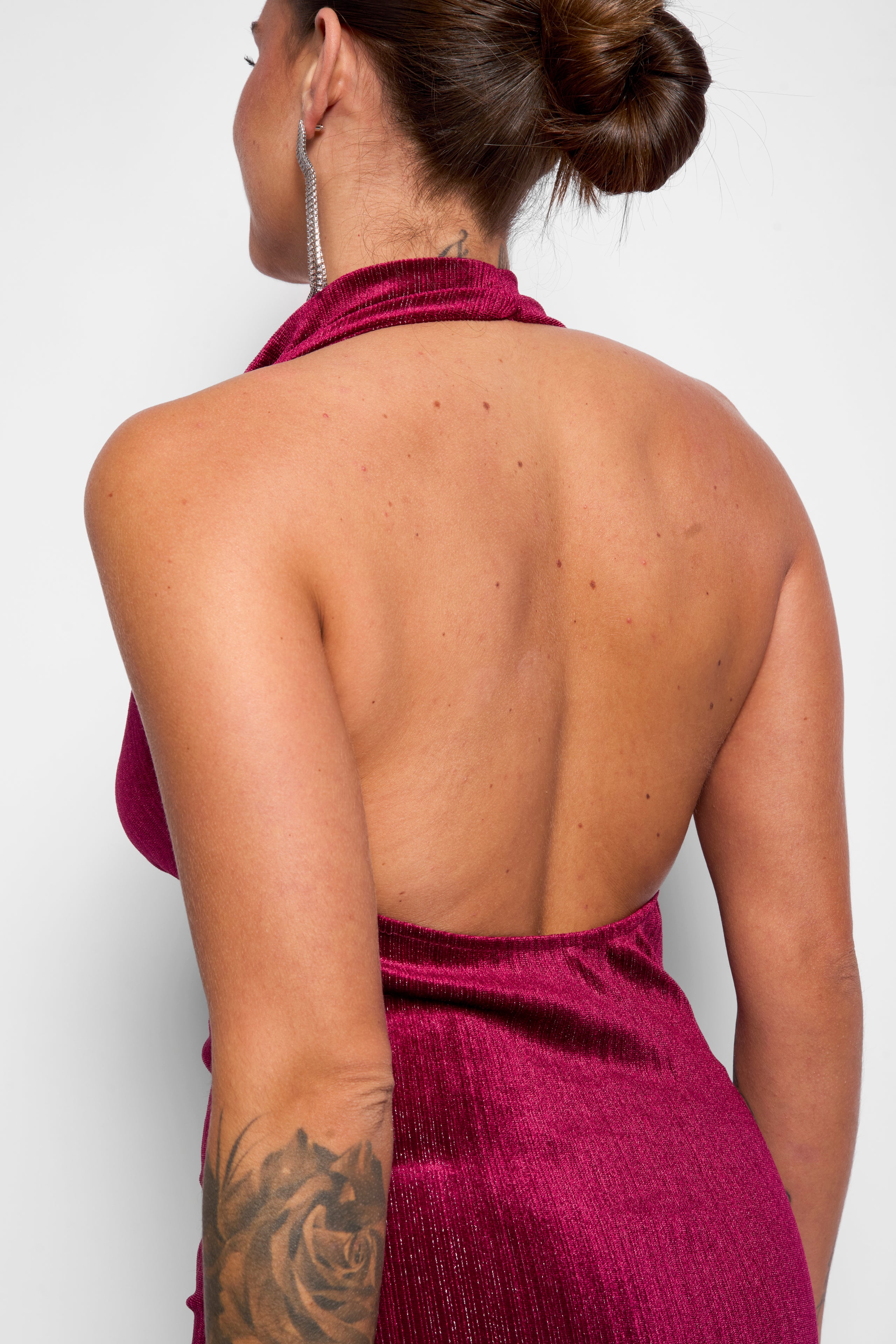 Abito lungo bordeaux