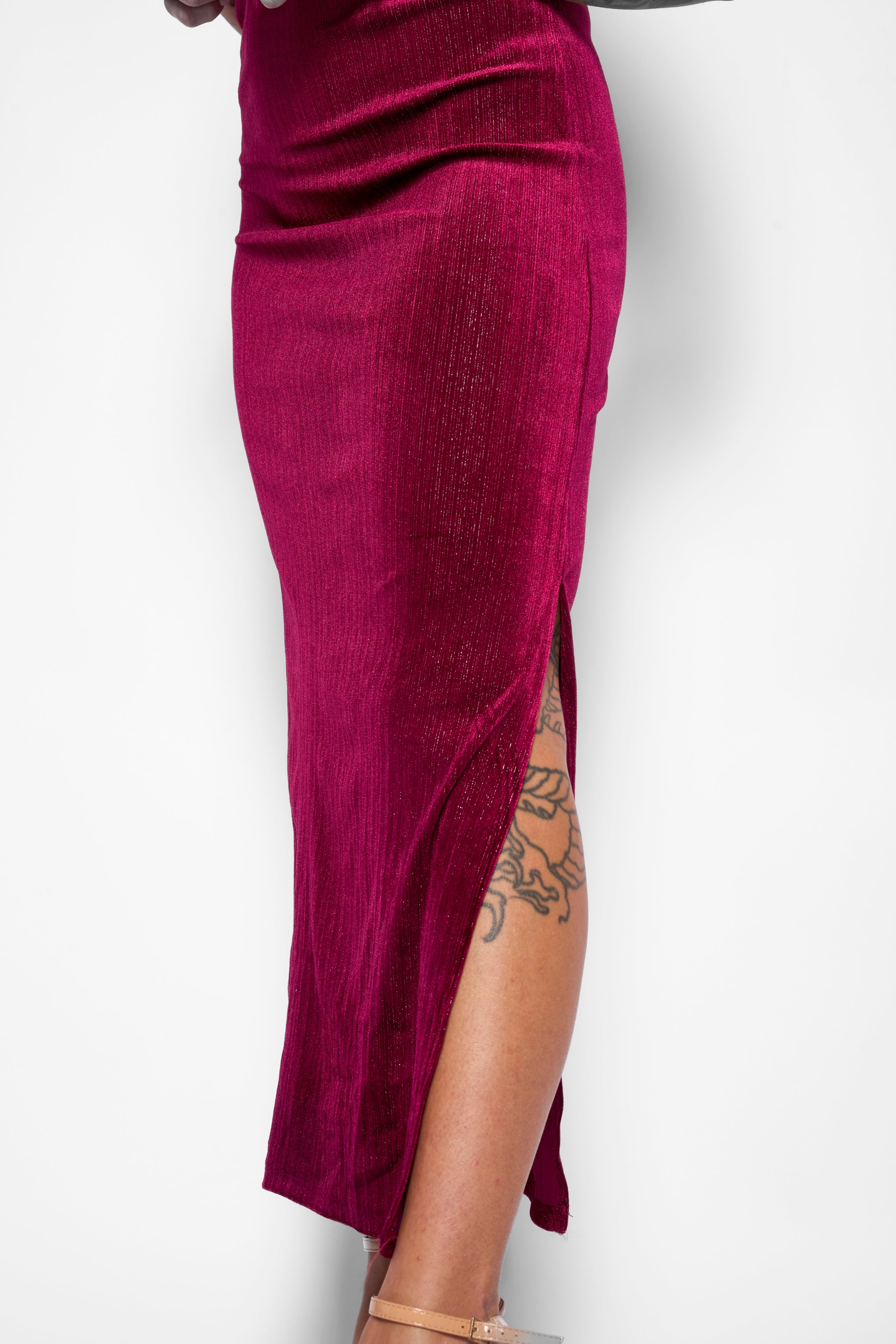 Abito lungo bordeaux